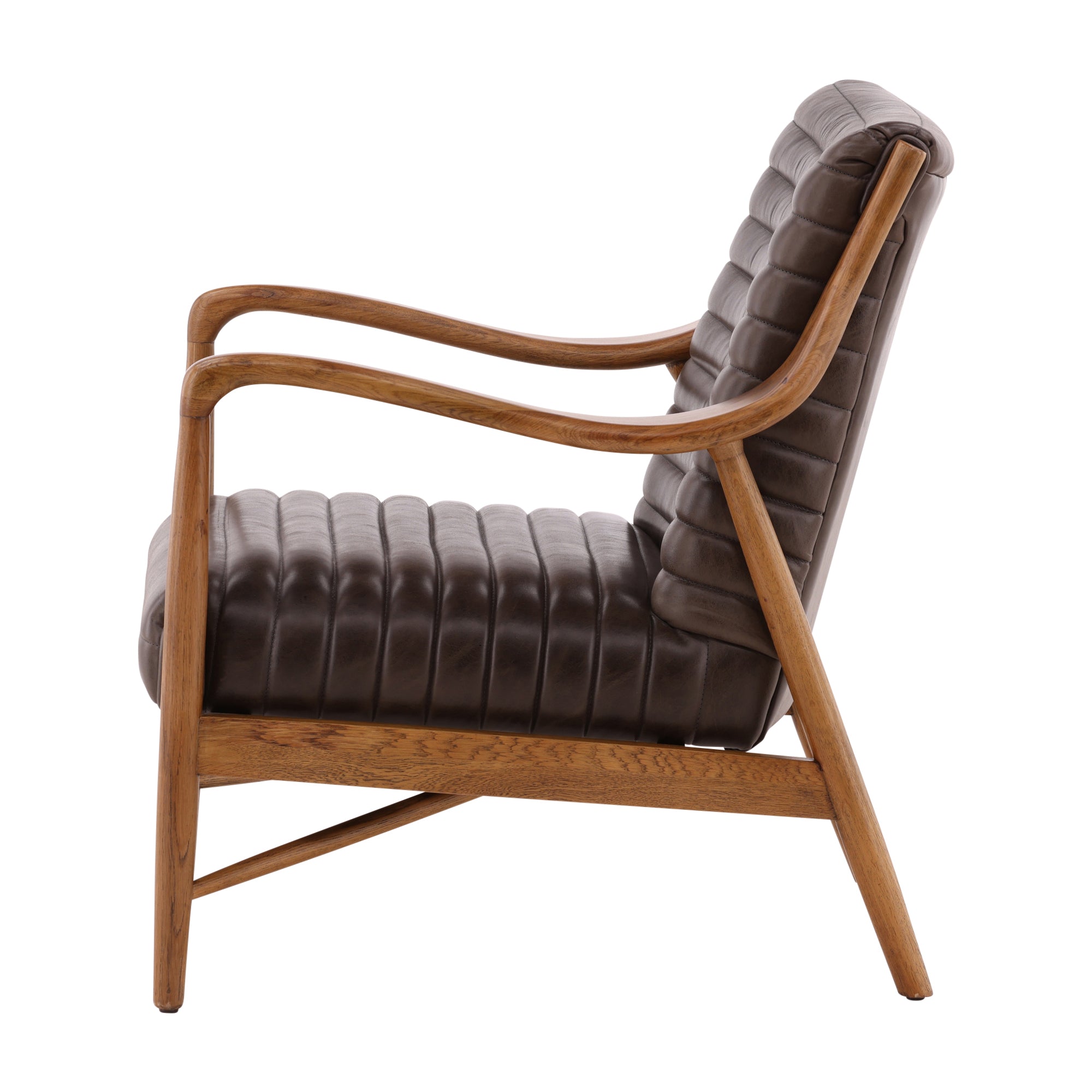Vauricen Oak Leather Chair