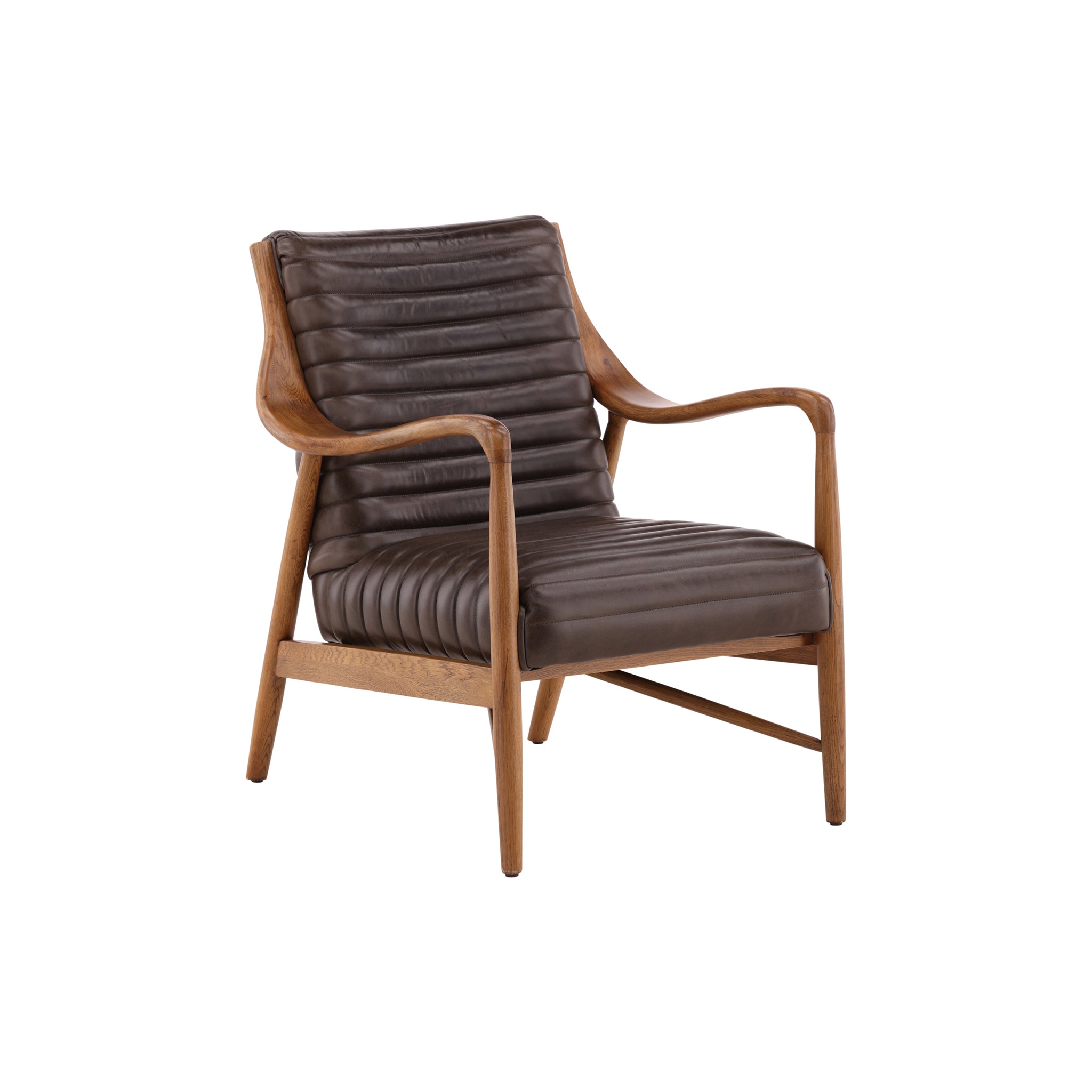 Vauricen Oak Leather Chair