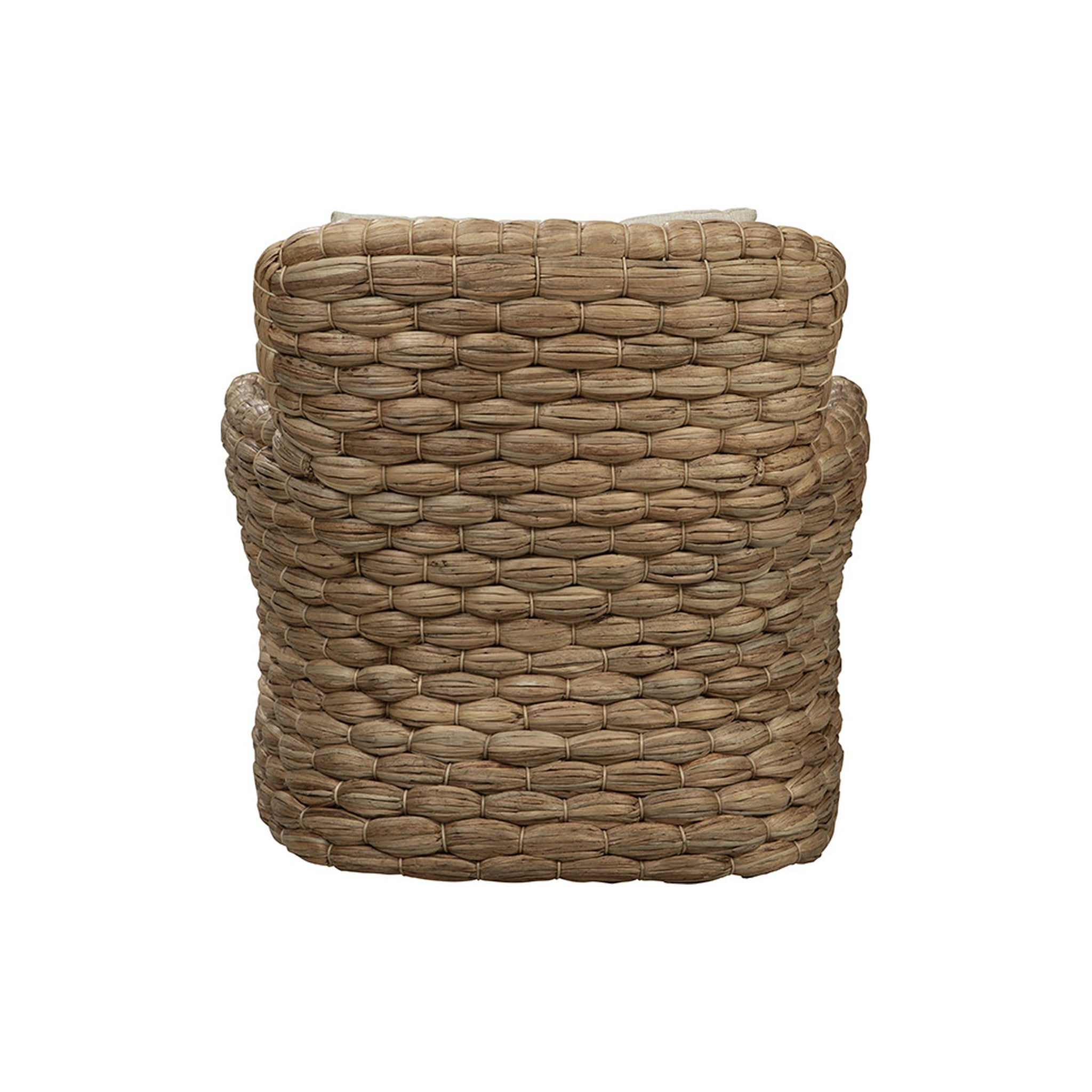 Tobago Woven Banana Leaf Swivel Chair - Wisteria