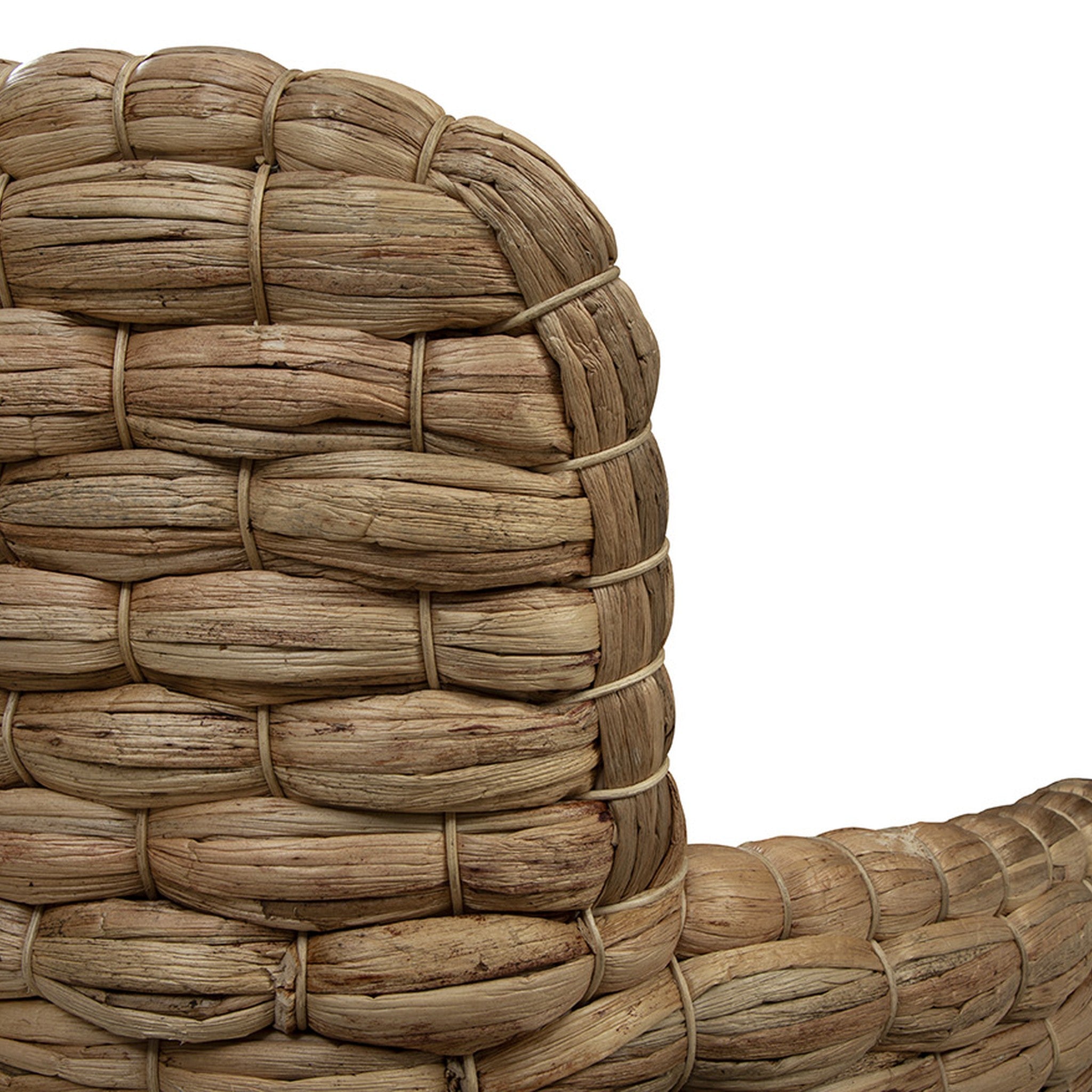 Tobago Woven Banana Leaf Swivel Chair - Wisteria