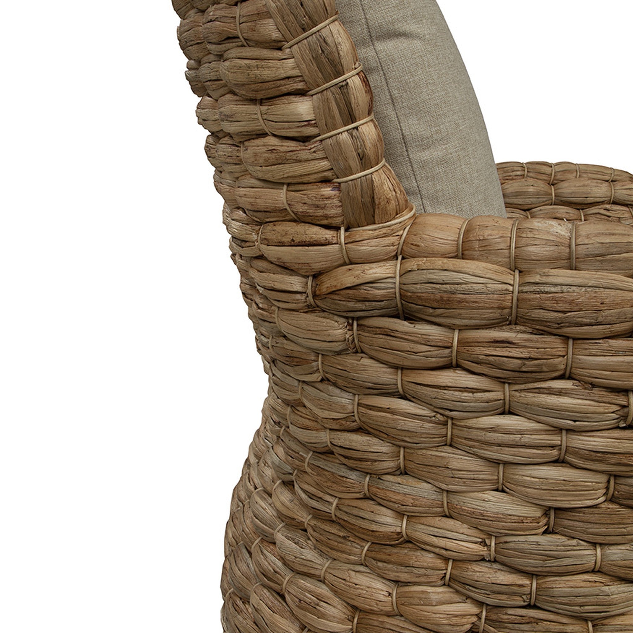 Tobago Woven Banana Leaf Swivel Chair - Wisteria