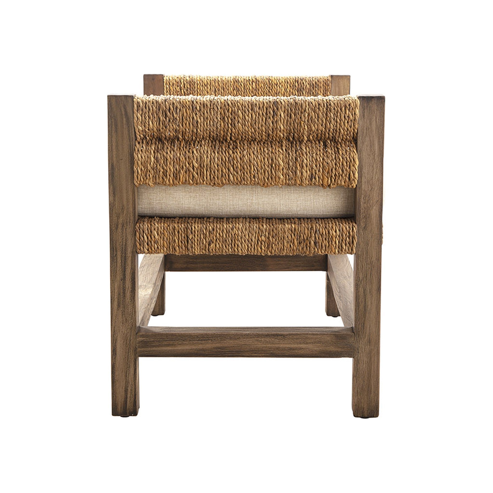 Gili Woven Banana Leaf Bench - Wisteria