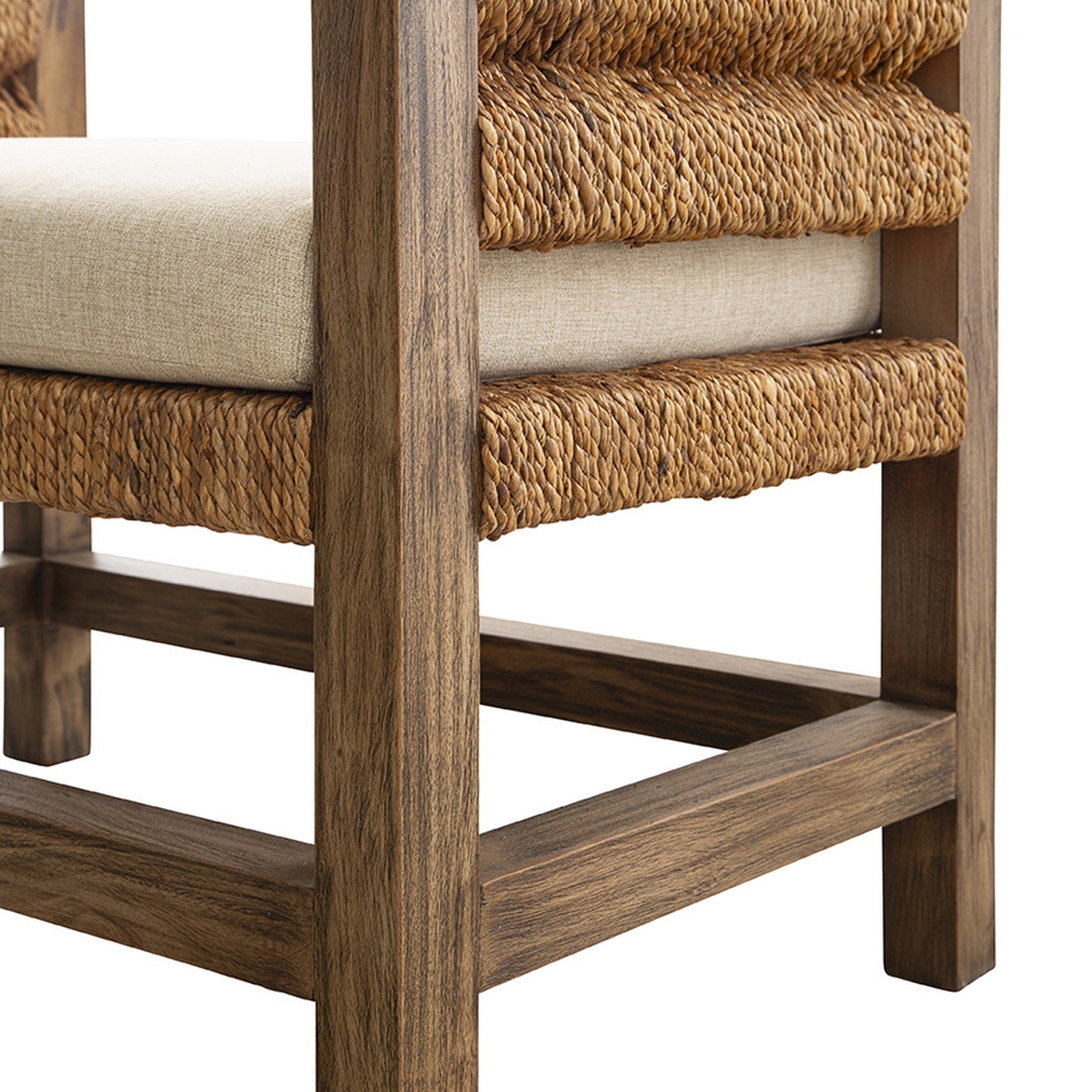 Gili Woven Banana Leaf Bench - Wisteria