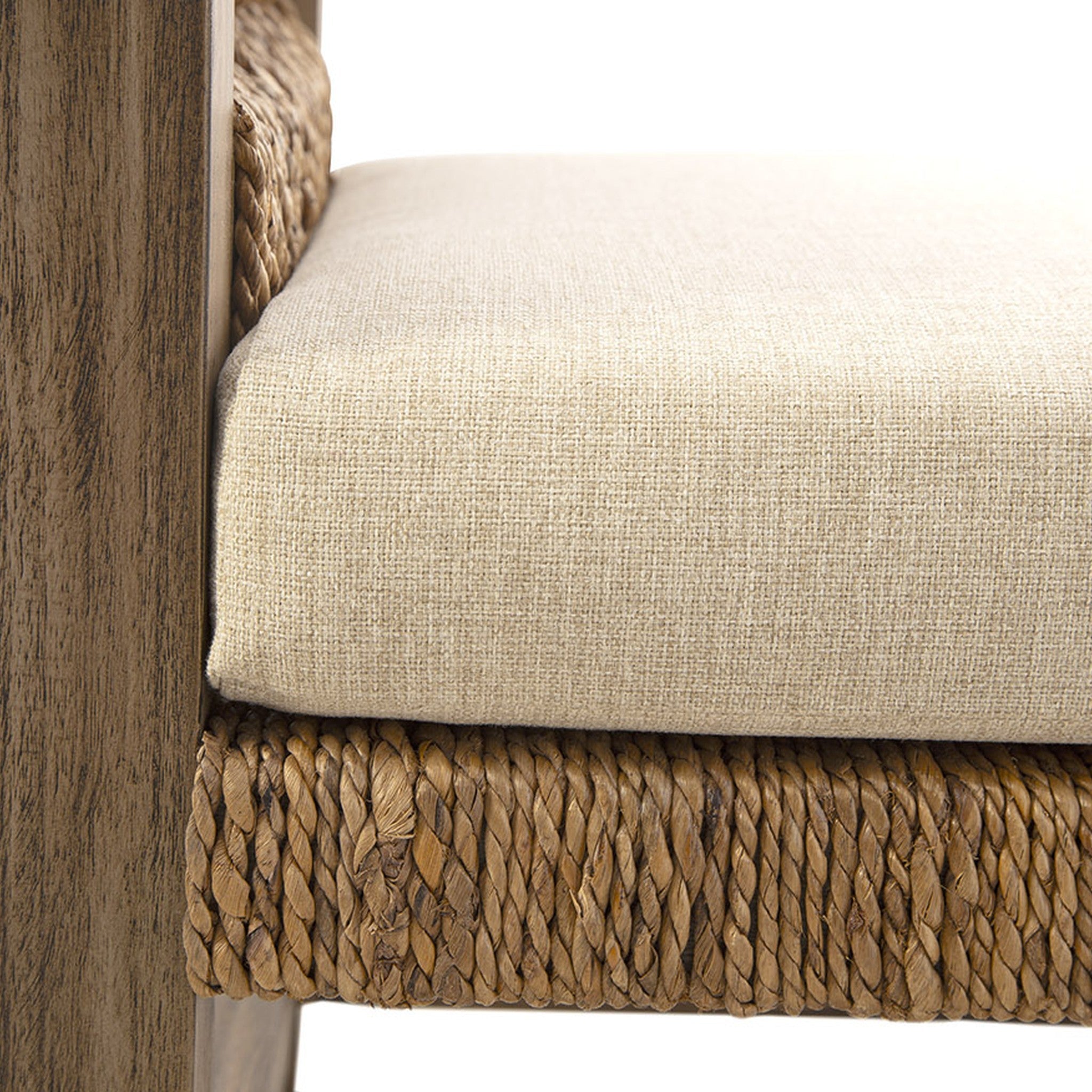 Gili Woven Banana Leaf Bench - Wisteria