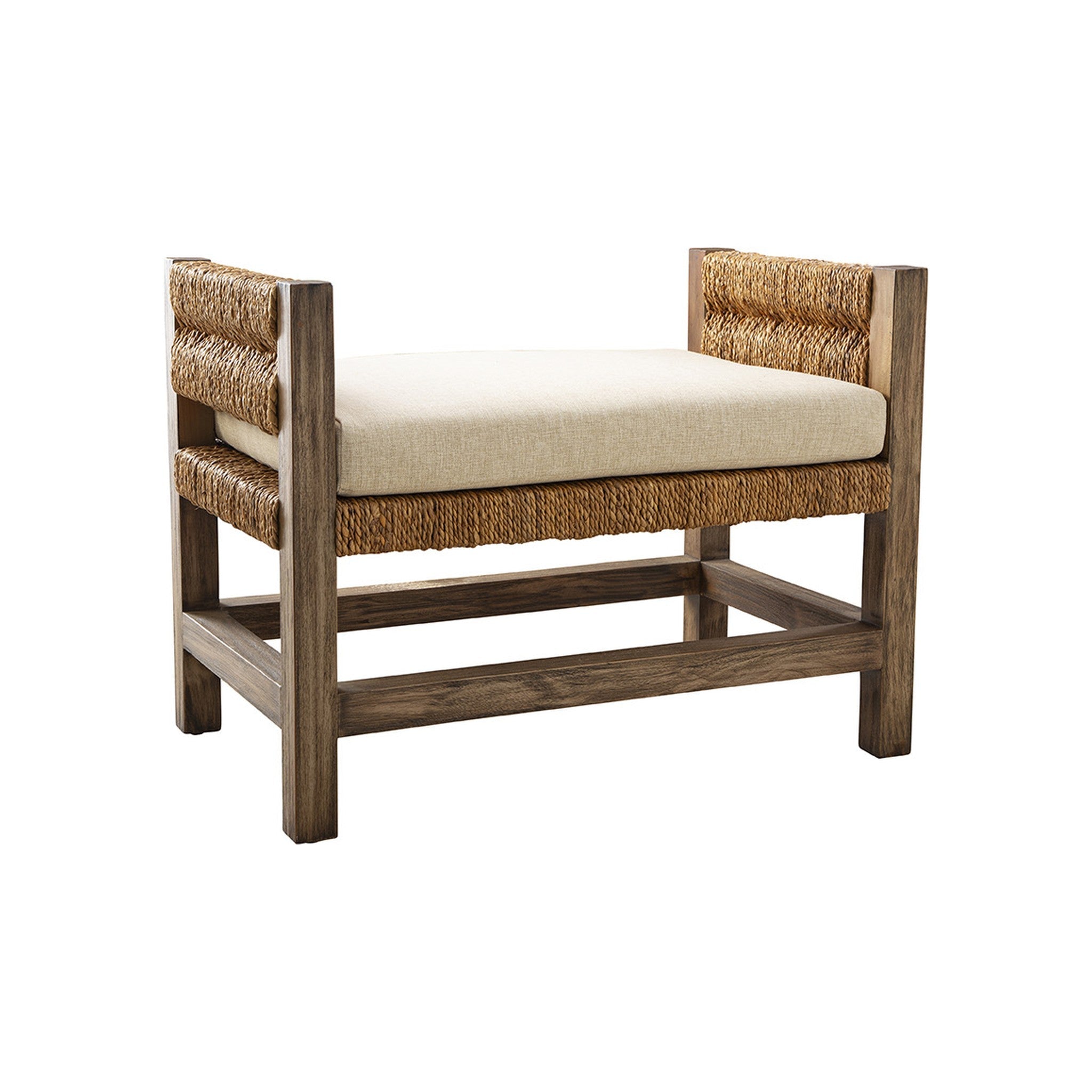 Gili Woven Banana Leaf Bench - Wisteria