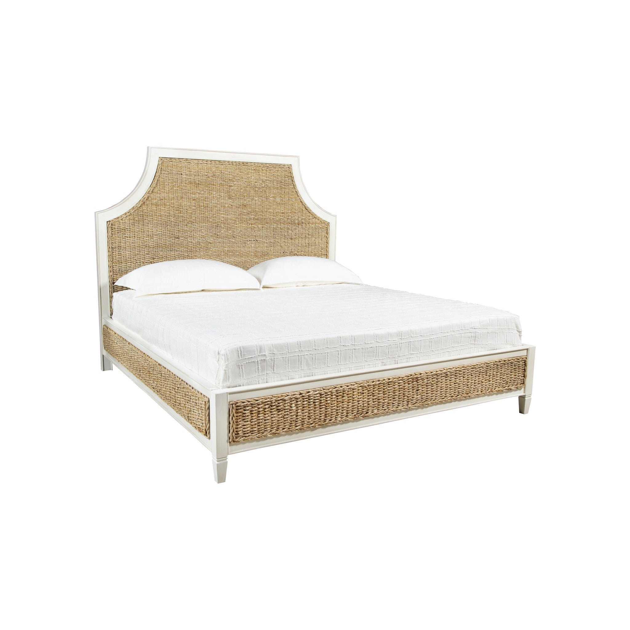 Nusa Woven Banana Leaf King Bed - Wisteria