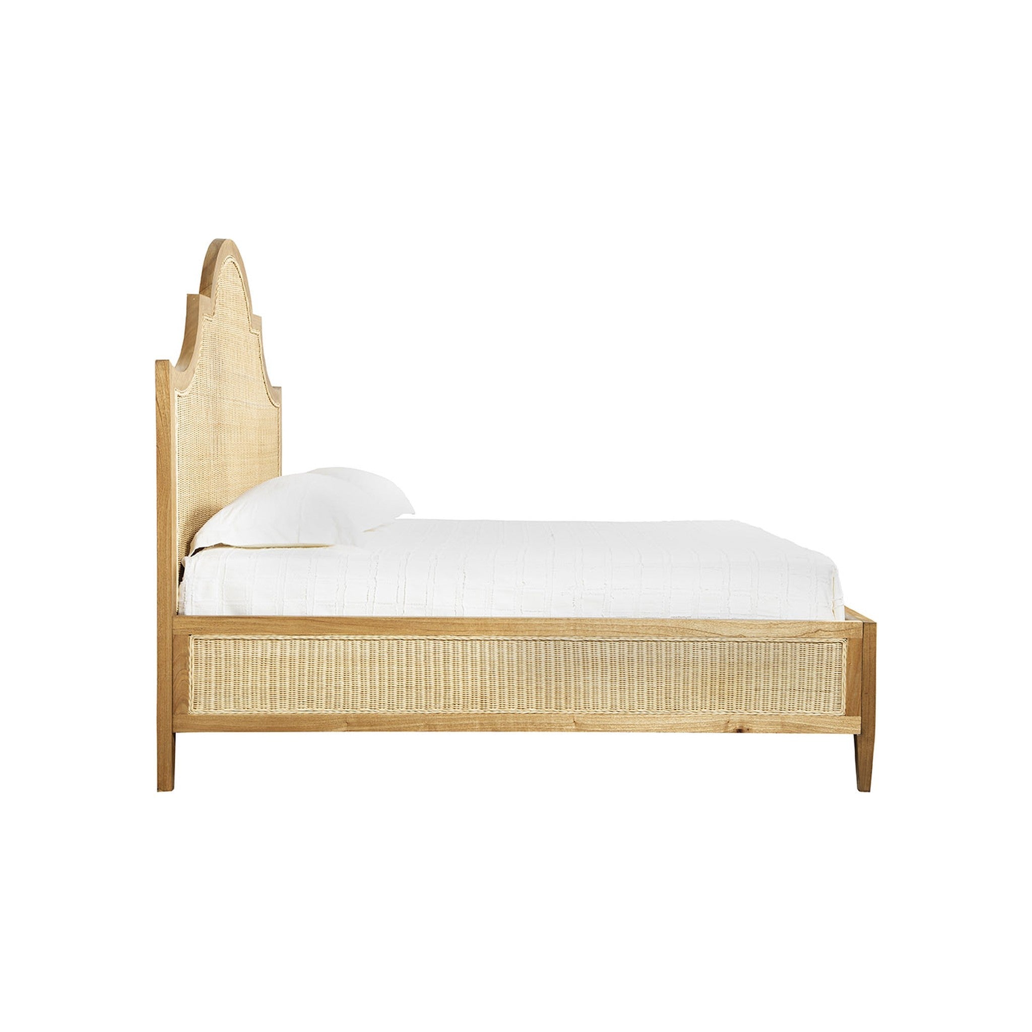 Hydra Woven Rattan King Bed - Wisteria