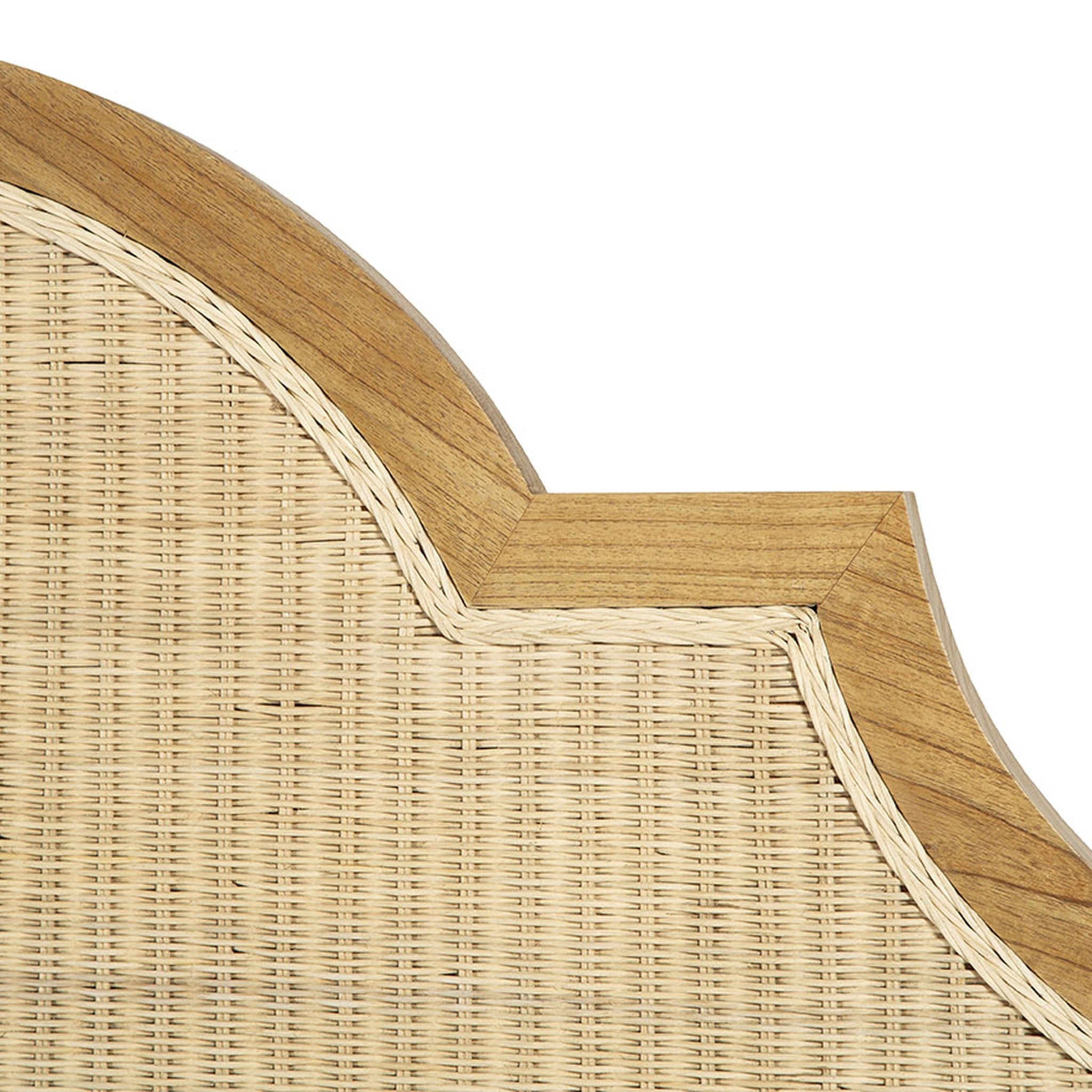 Hydra Woven Rattan King Bed - Wisteria