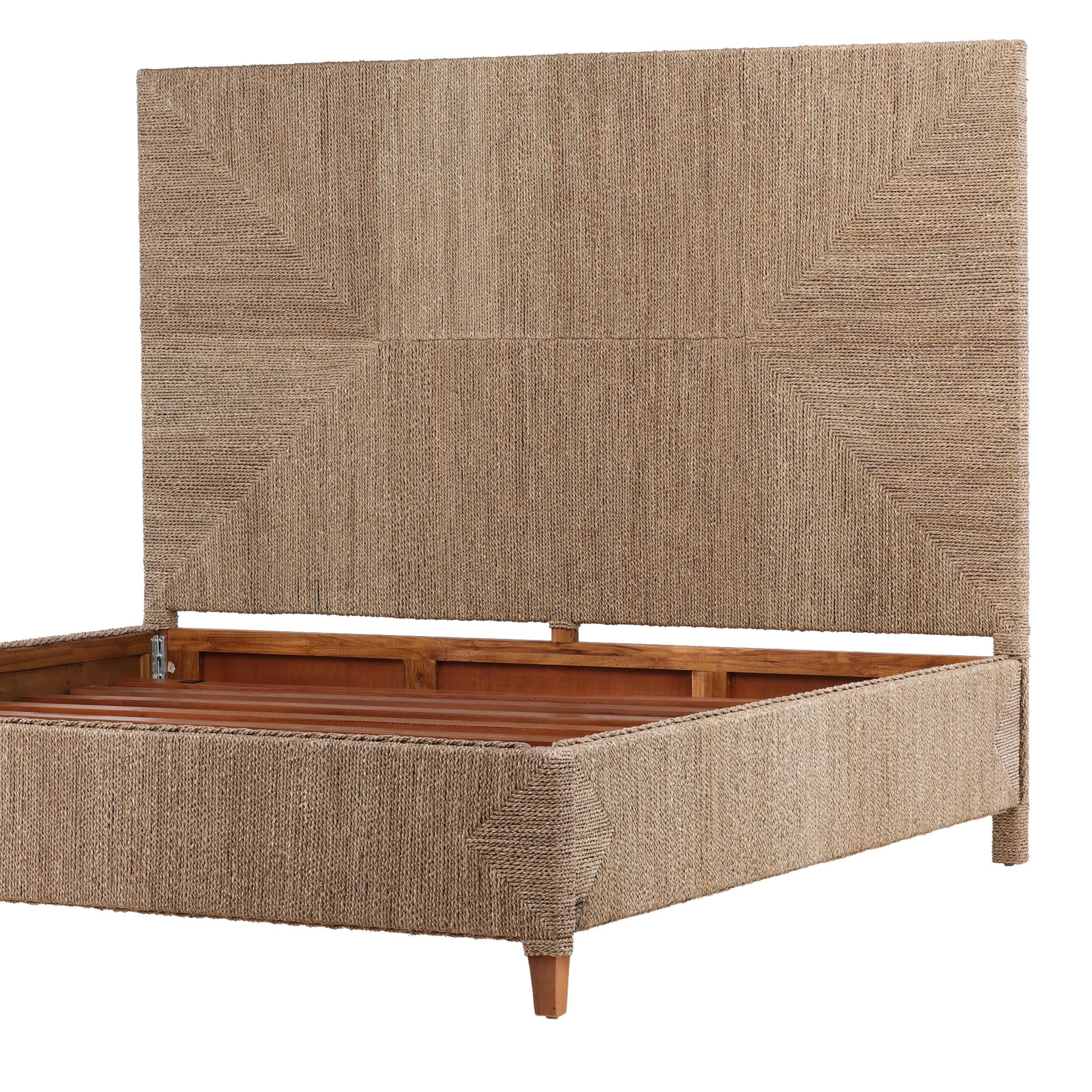 Viseu Woven Rush King Bed - Wisteria