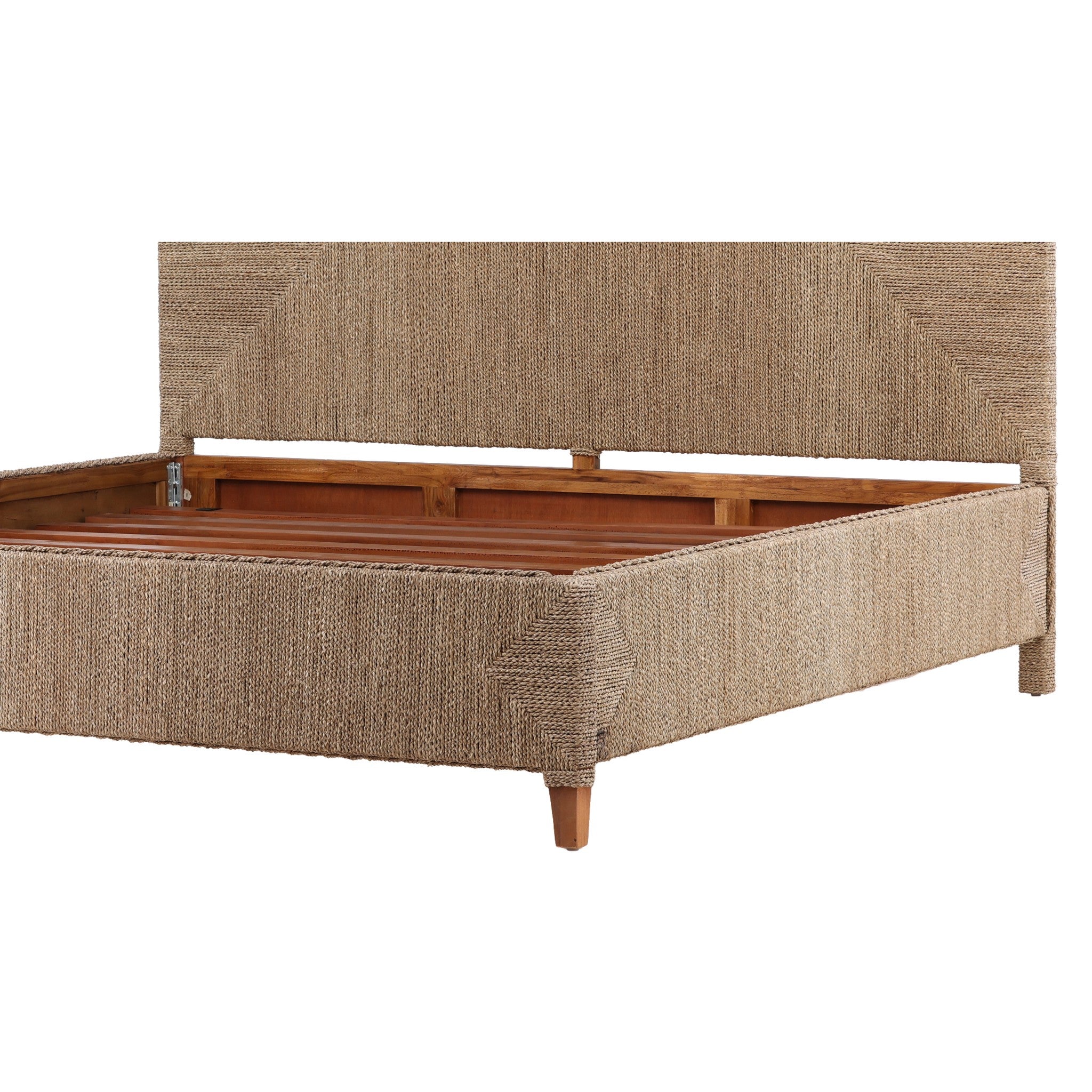 Viseu Woven Rush King Bed - Wisteria