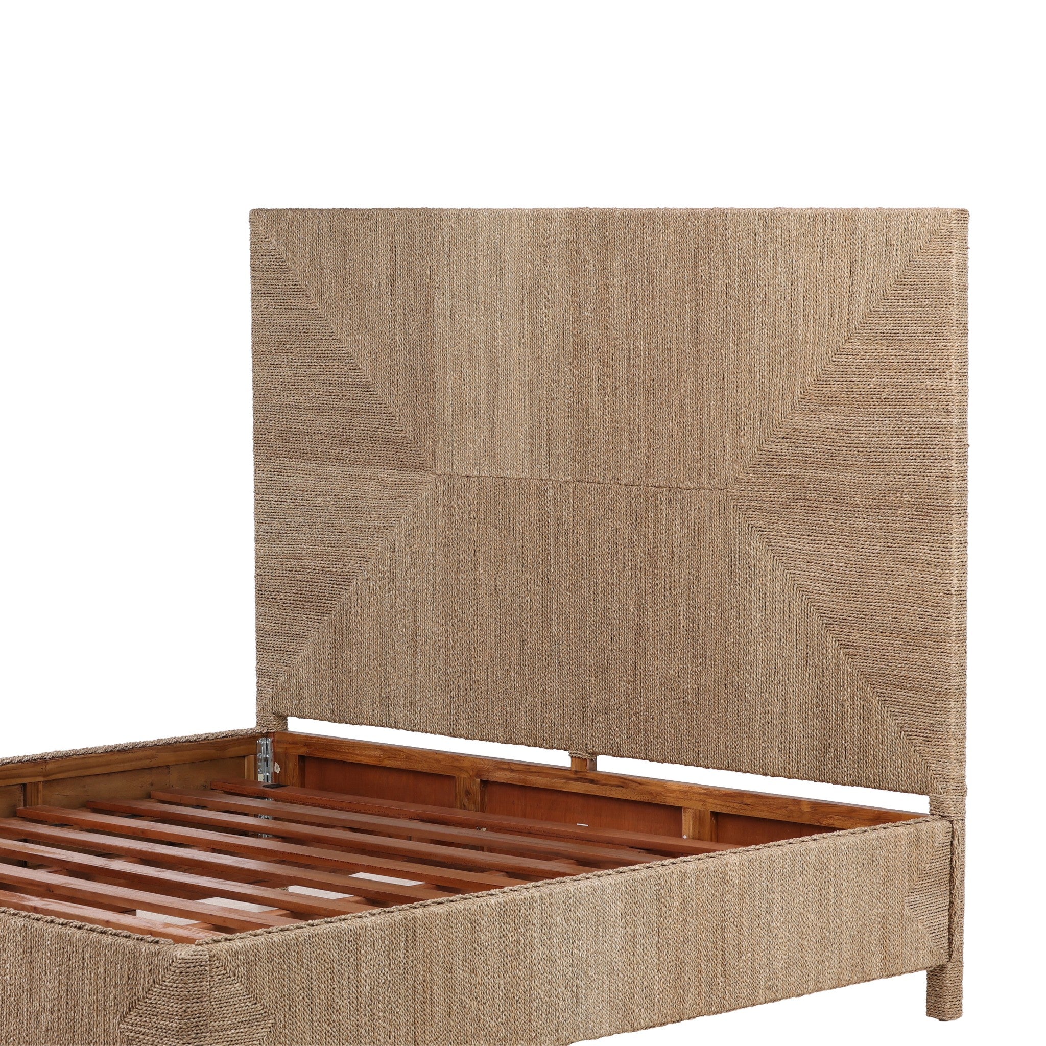 Viseu Woven Rush King Bed - Wisteria