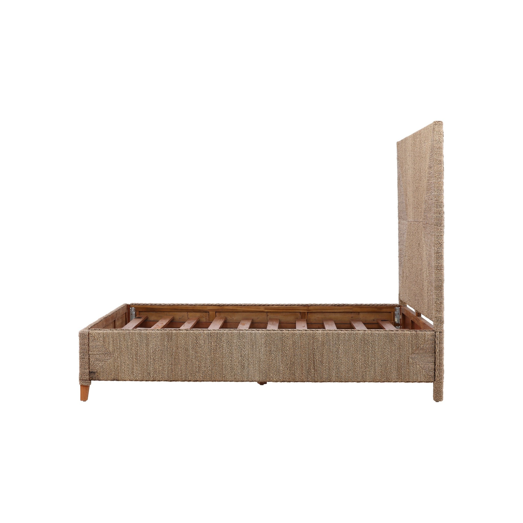 Viseu Woven Rush King Bed - Wisteria