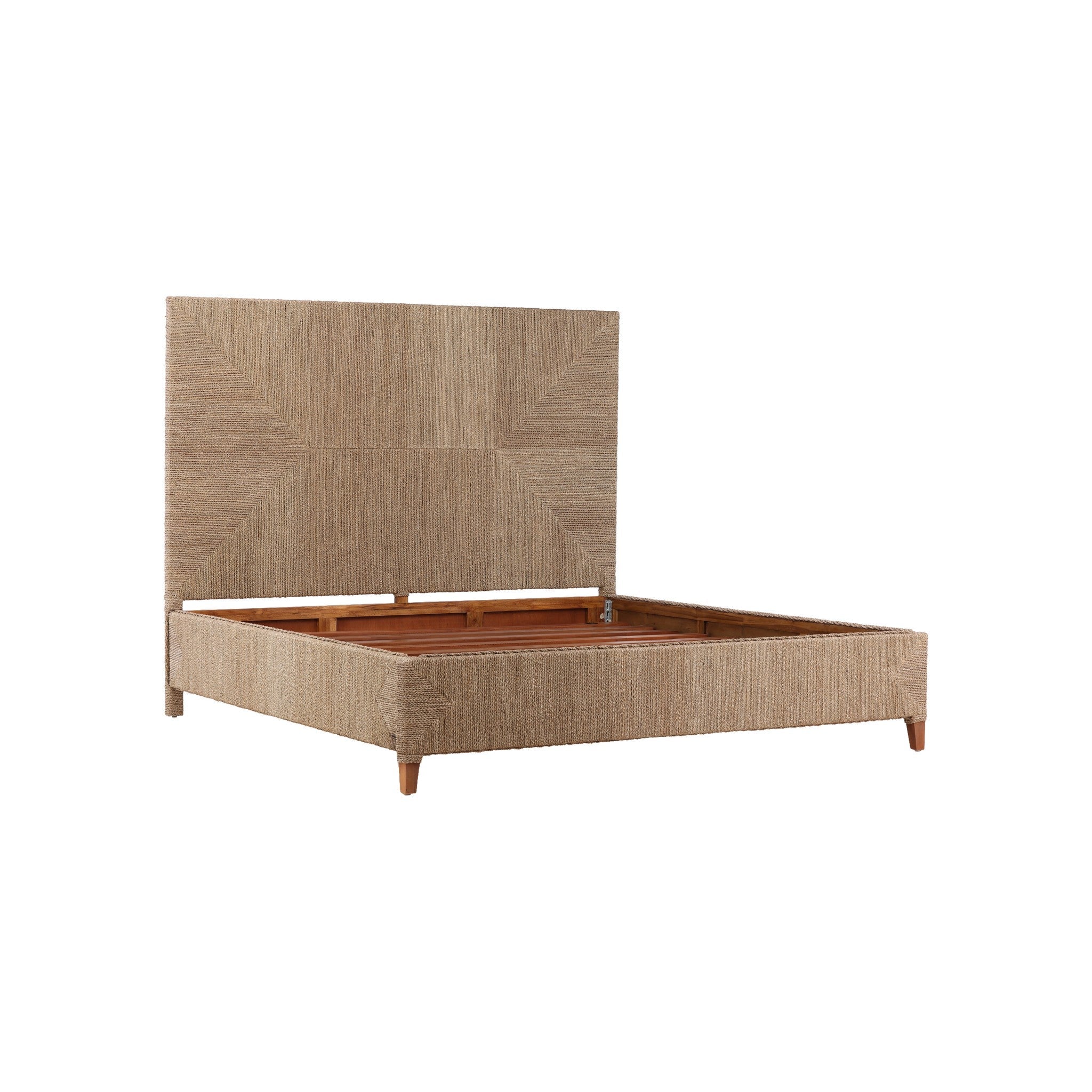 Viseu Woven Rush King Bed - Wisteria