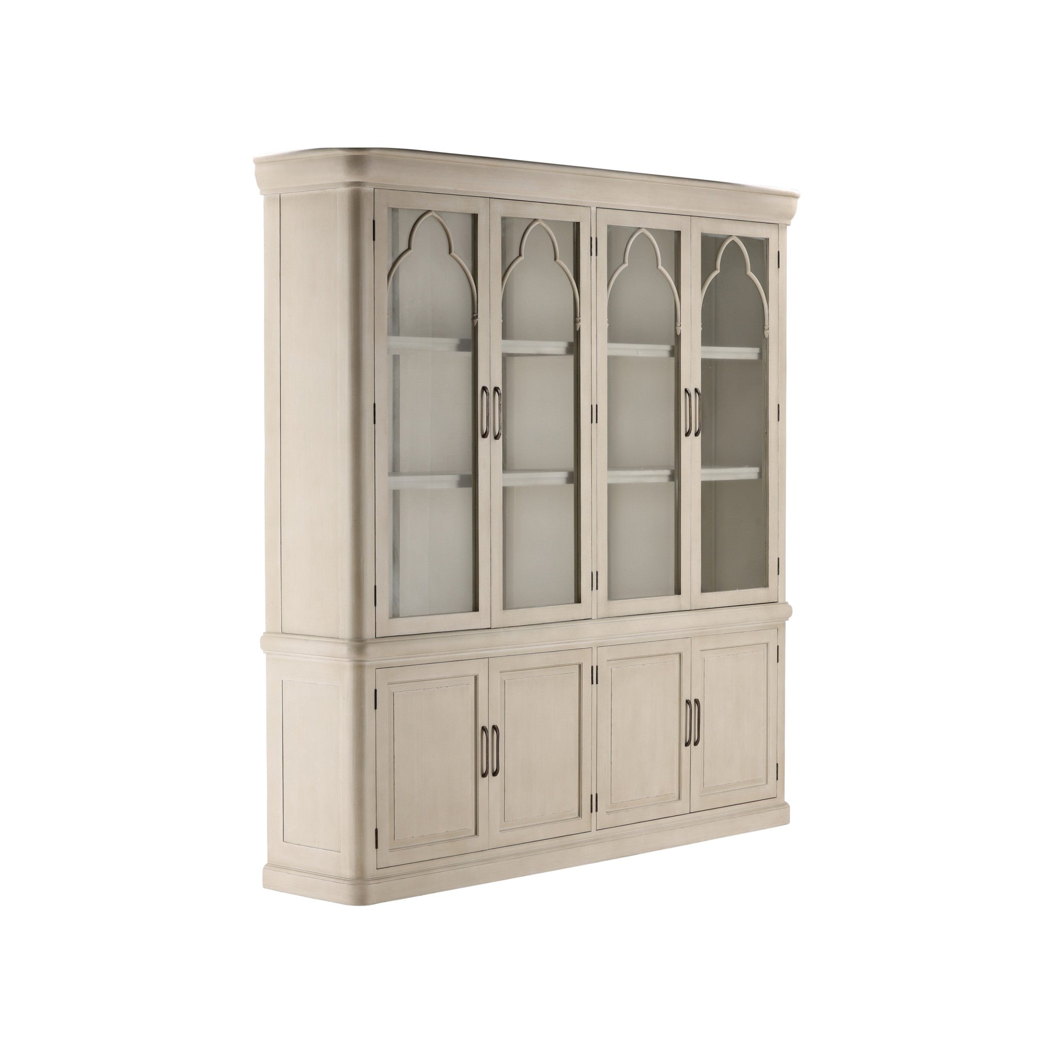 Tanger Painted Alder Wood and Glass Display Cabinet - Wisteria