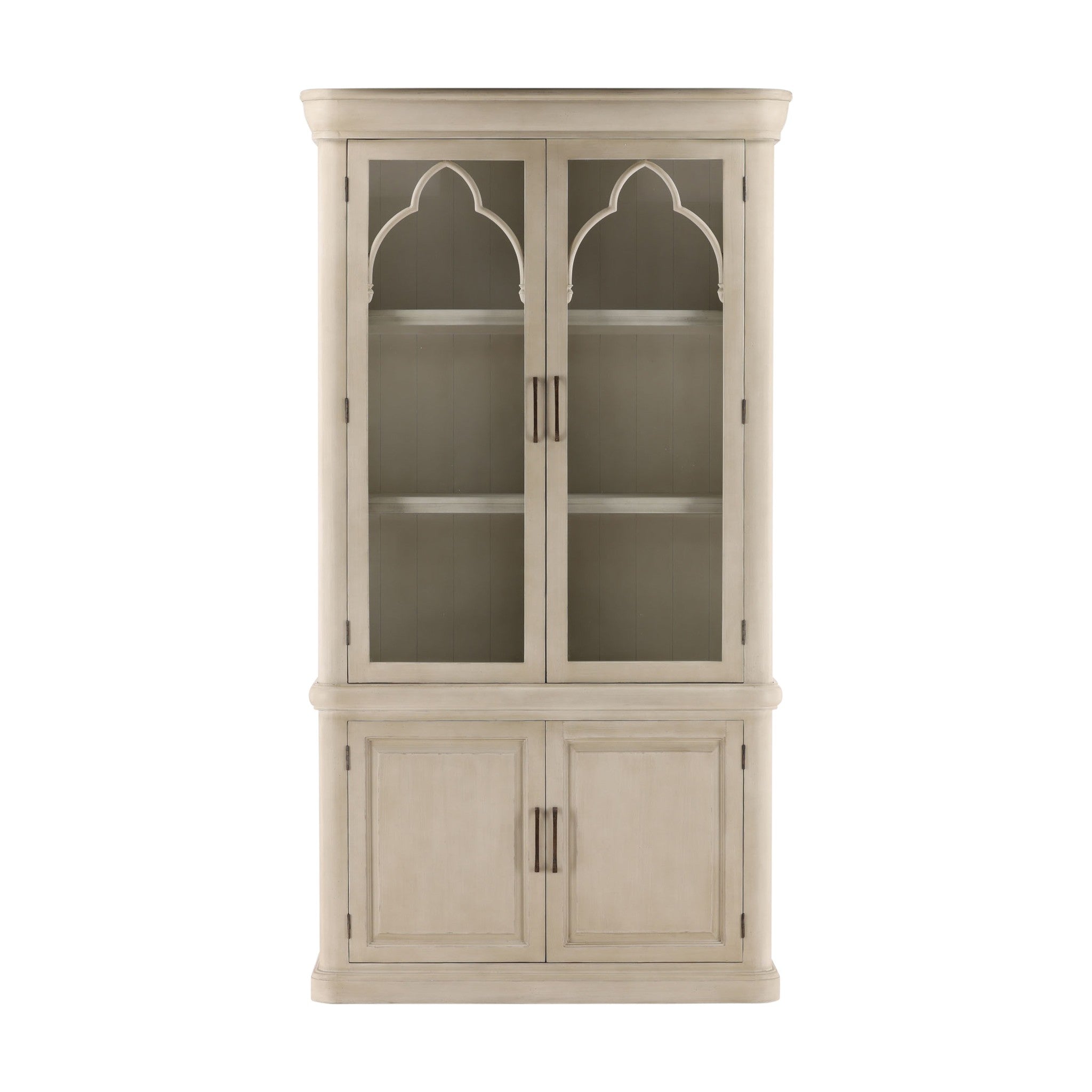 Tanger Painted Wood and Glass Display Cabinet - Wisteria