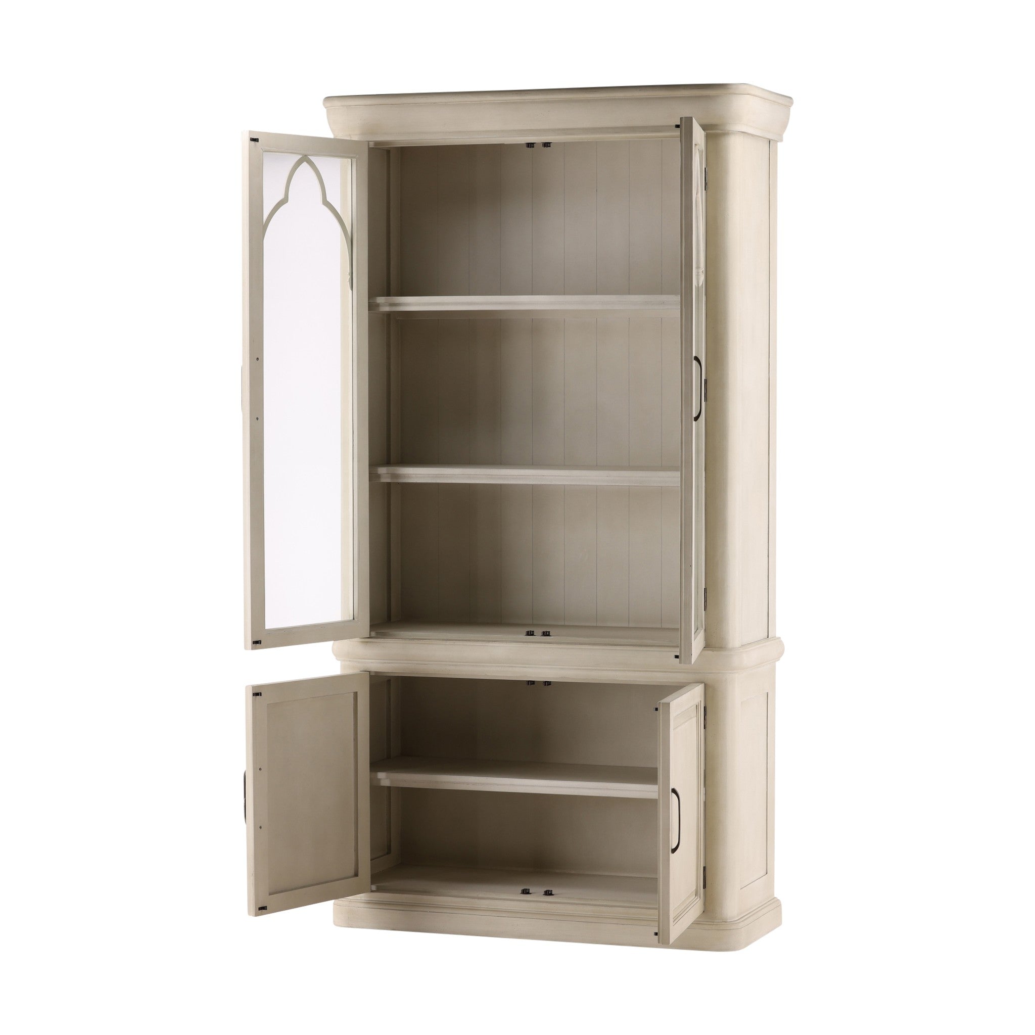Tanger Painted Wood and Glass Display Cabinet - Wisteria