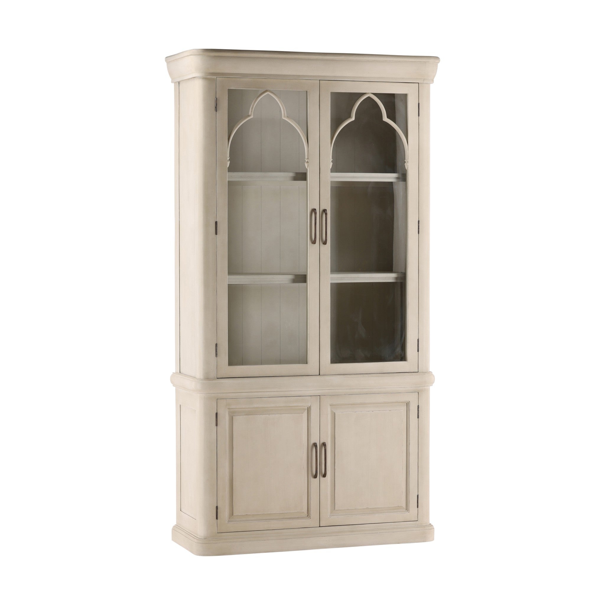 Tanger Painted Wood and Glass Display Cabinet - Wisteria