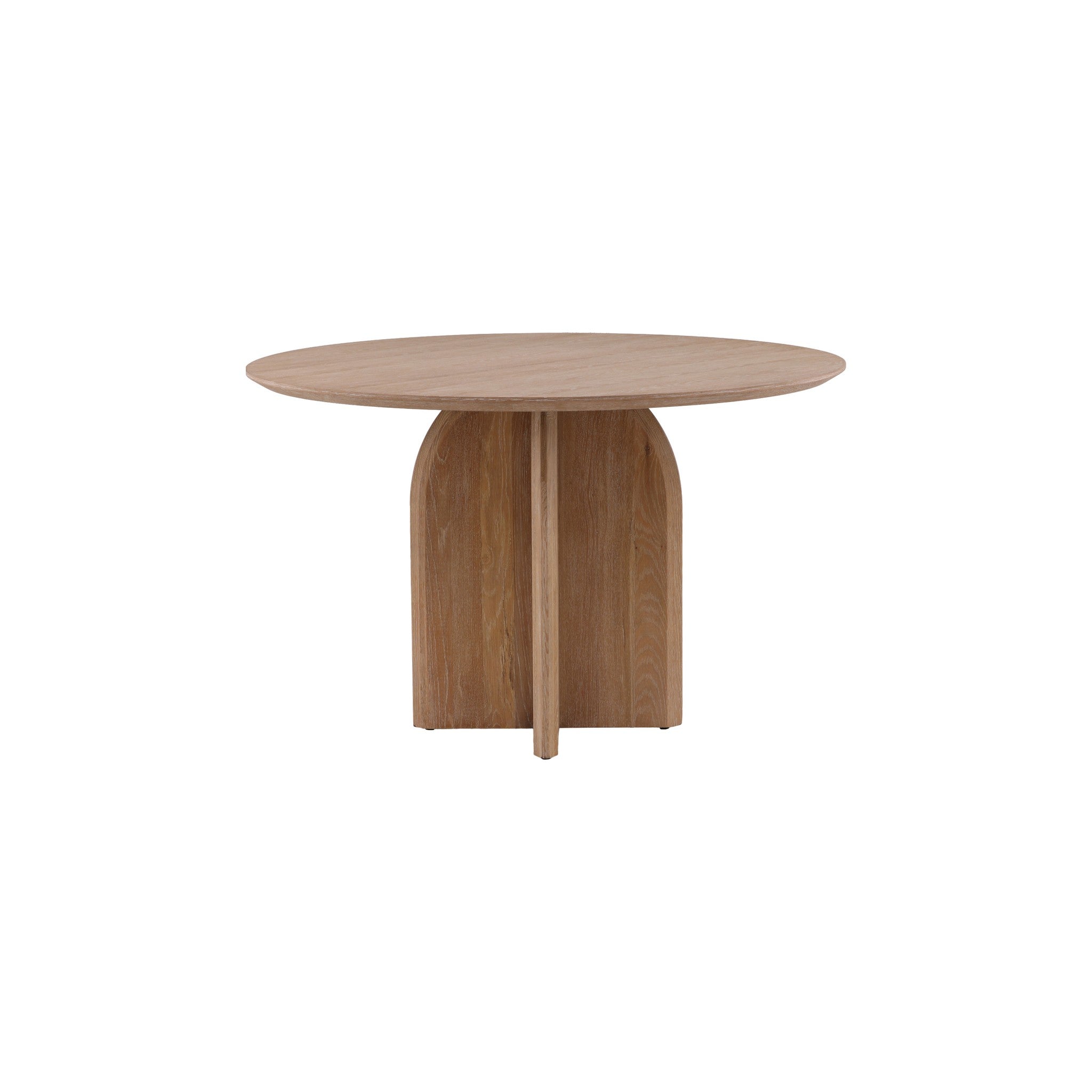 Mijas Sculpted Wood Round Dining Table - Wisteria
