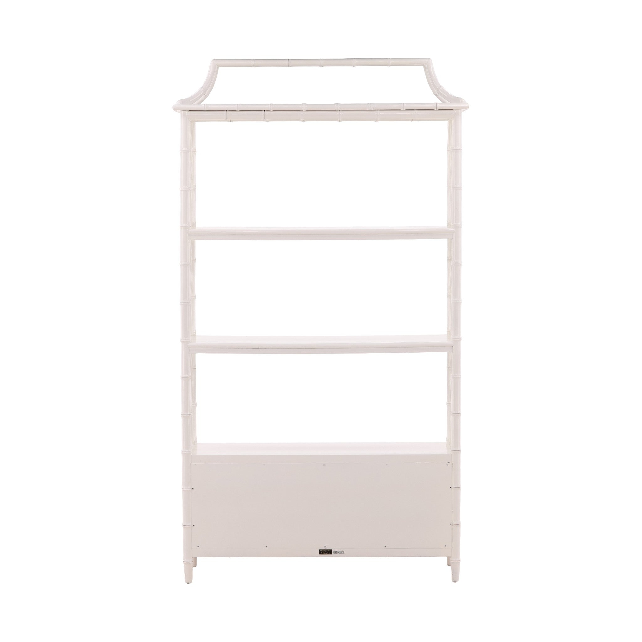 Hebei Faux Bamboo Etagere with Cabinet - Wisteria