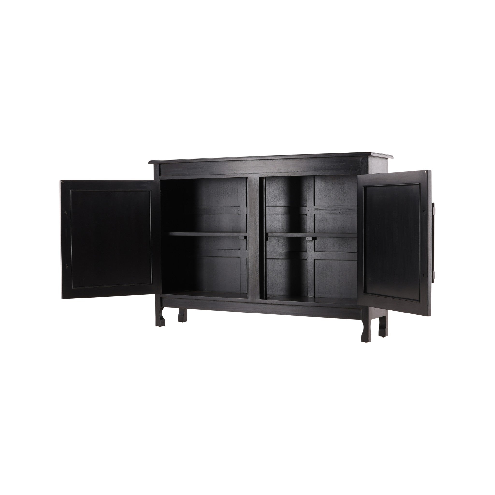Amed Woven Rattan and Mahogany Sideboard - Wisteria