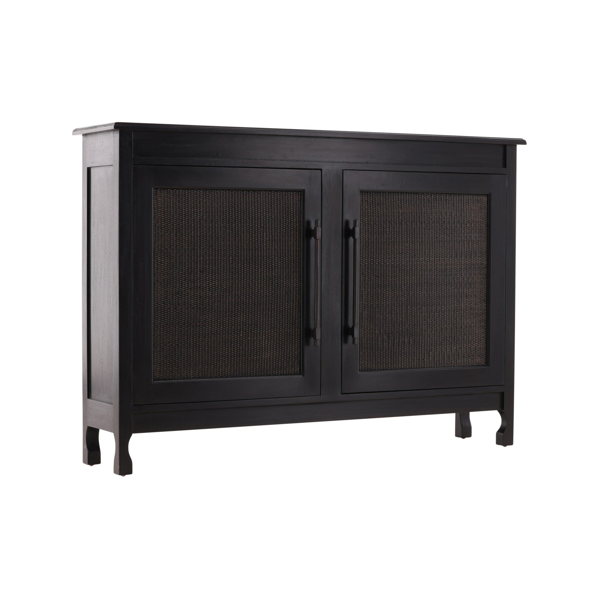 Amed Woven Rattan and Mahogany Sideboard - Wisteria