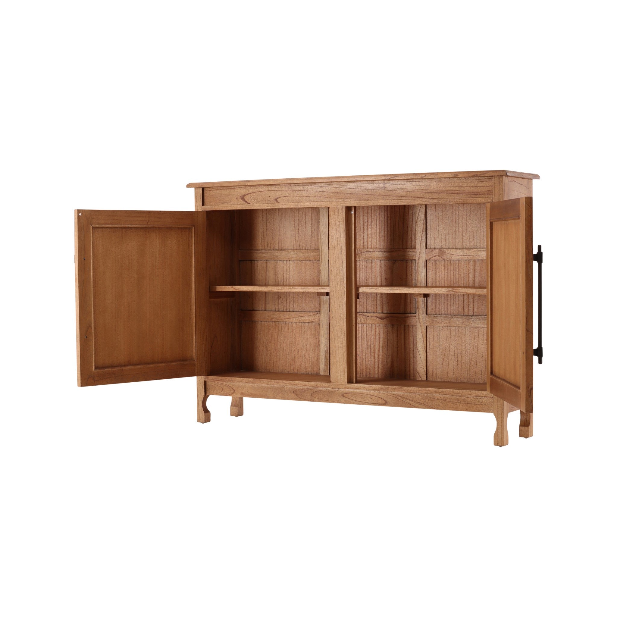Amed Woven Rattan and Mahogany Sideboard - Wisteria