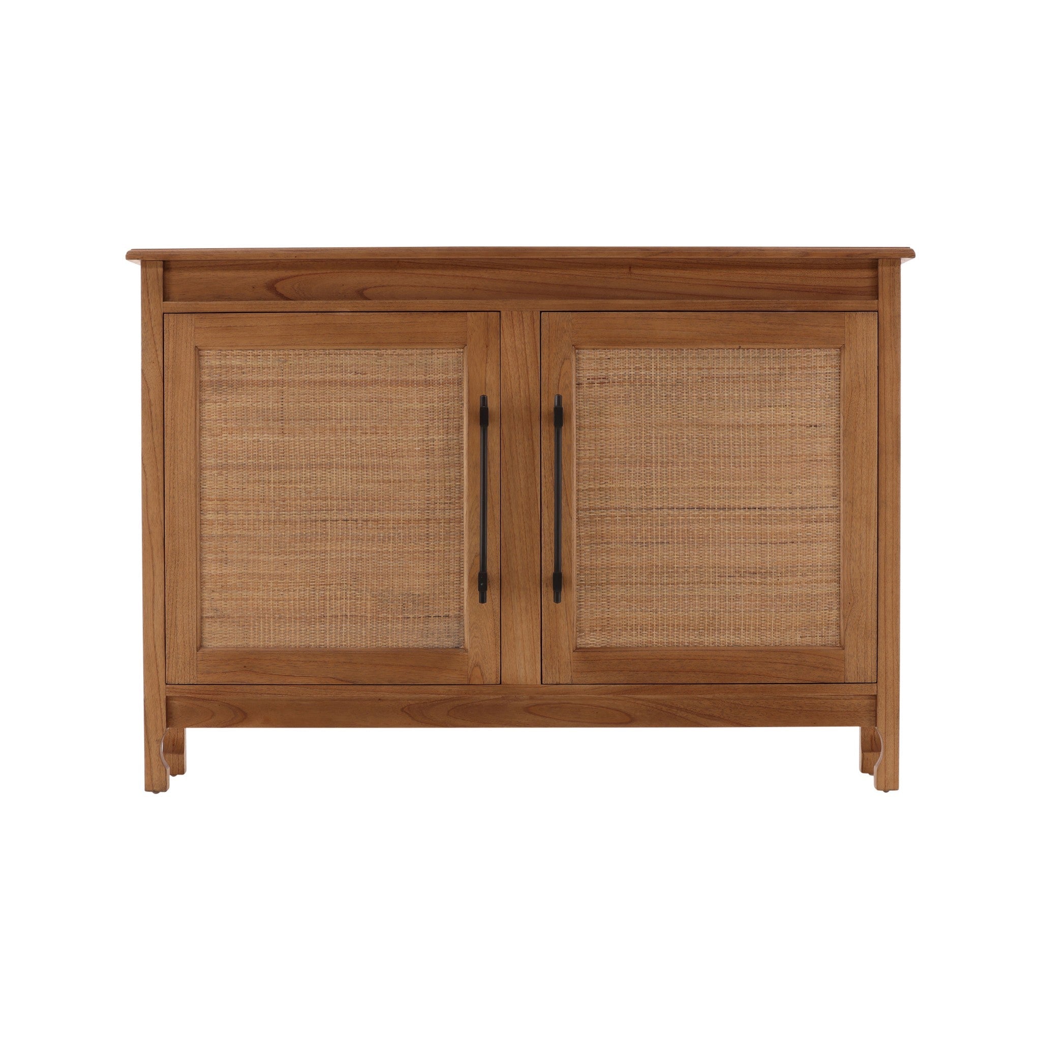 Amed Woven Rattan and Mahogany Sideboard - Wisteria