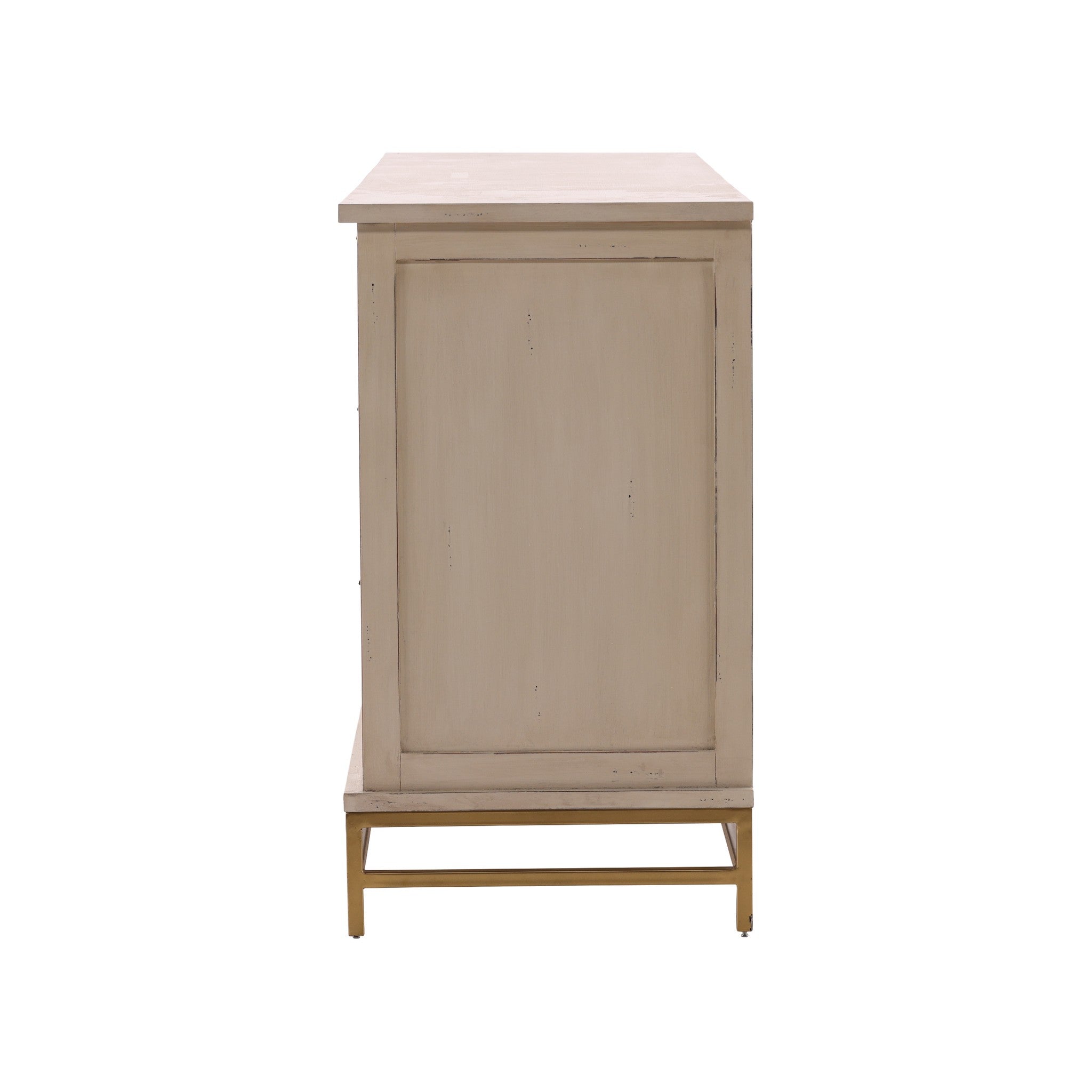 Stresa Fluted Wood Six Drawer Dresser - Wisteria