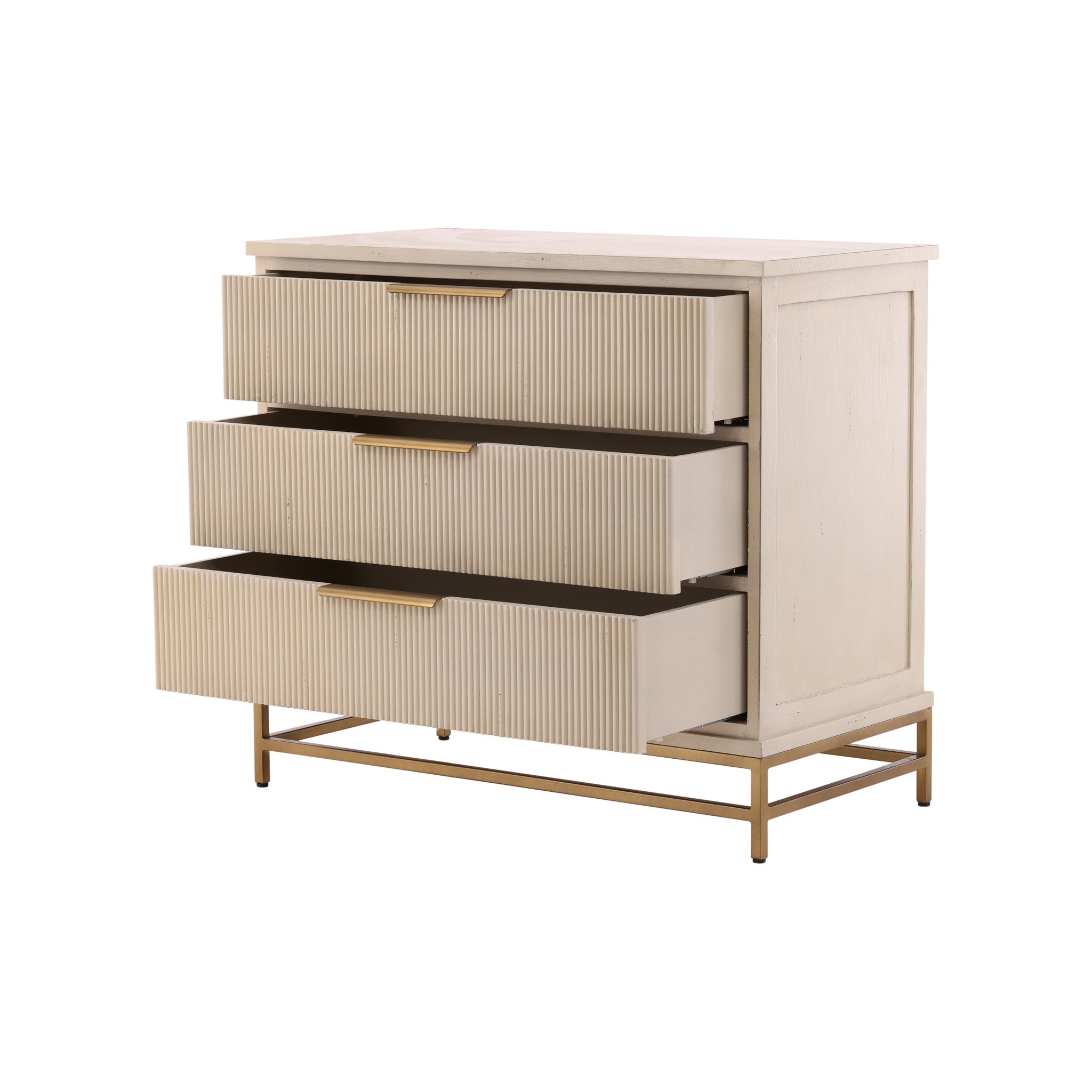 Stresa Fluted Mahogany Chest - Wisteria