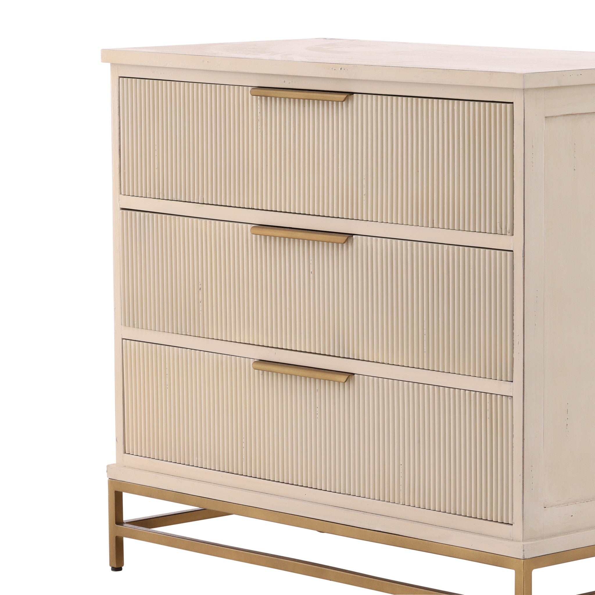 Stresa Fluted Mahogany Chest - Wisteria