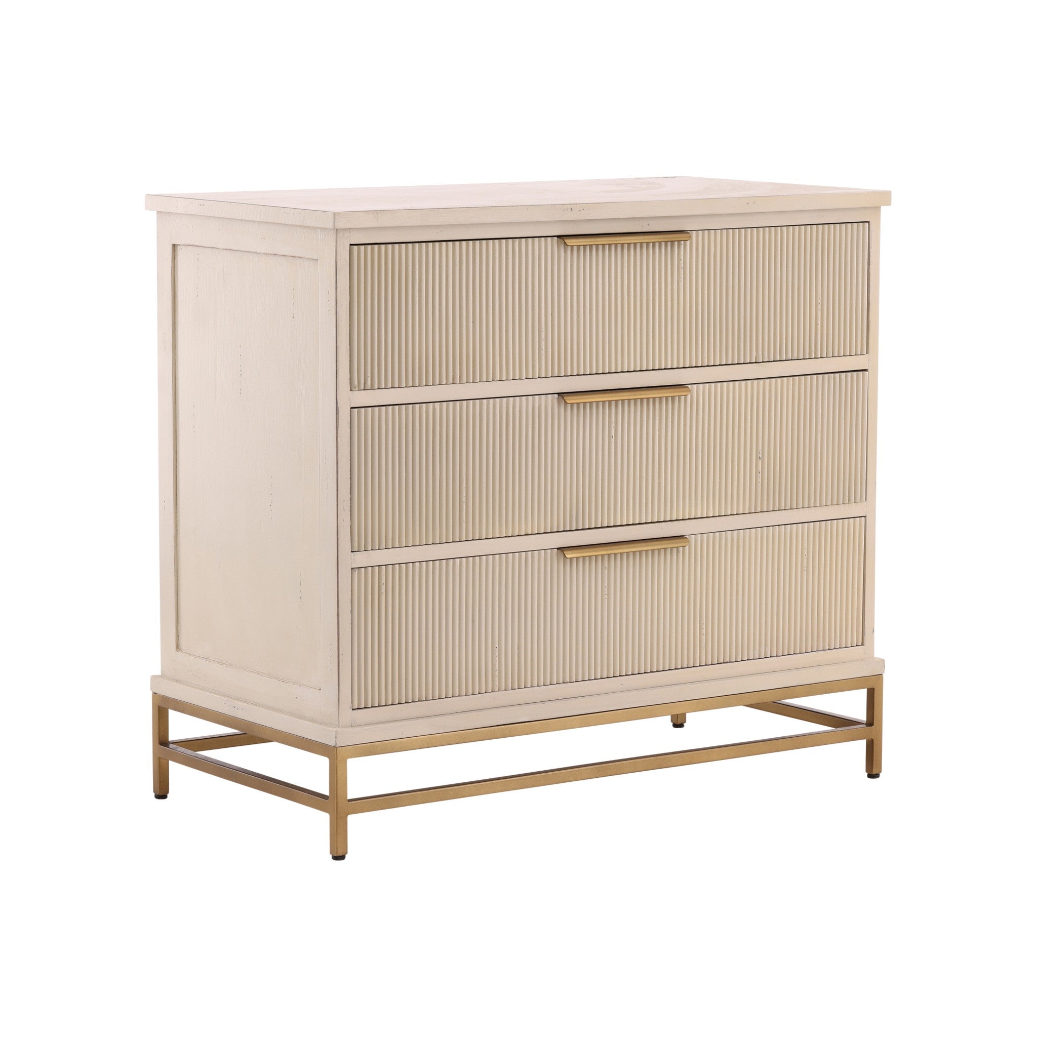 Stresa Fluted Mahogany Chest - Wisteria