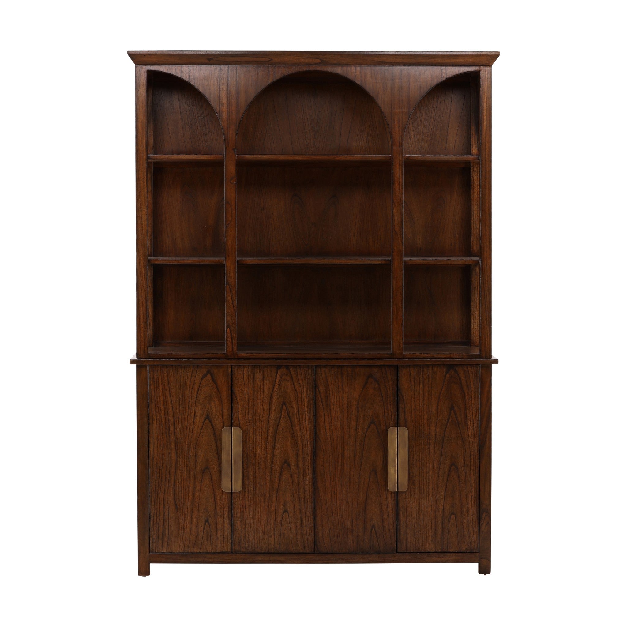 Ely Arched Mahogany Hutch Cabinet - Wisteria