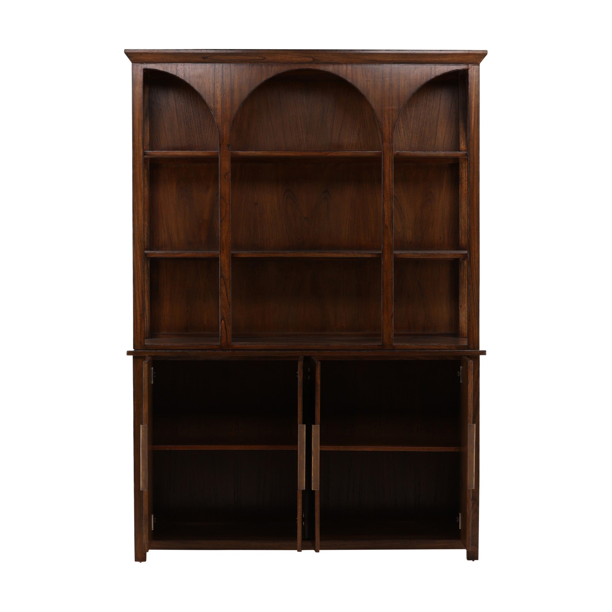 Ely Arched Mahogany Hutch Cabinet - Wisteria