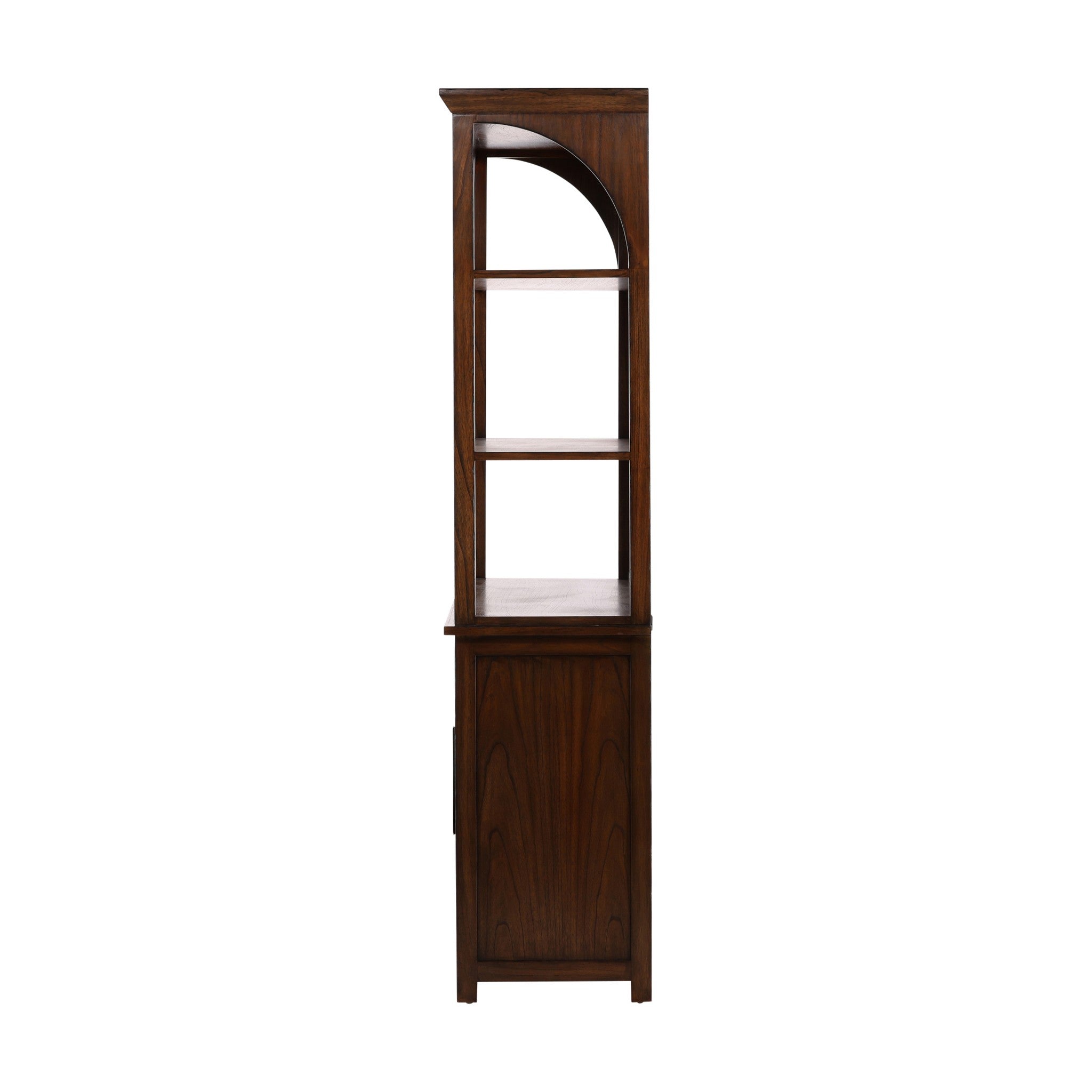 Ely Arched Mahogany Hutch Cabinet - Wisteria