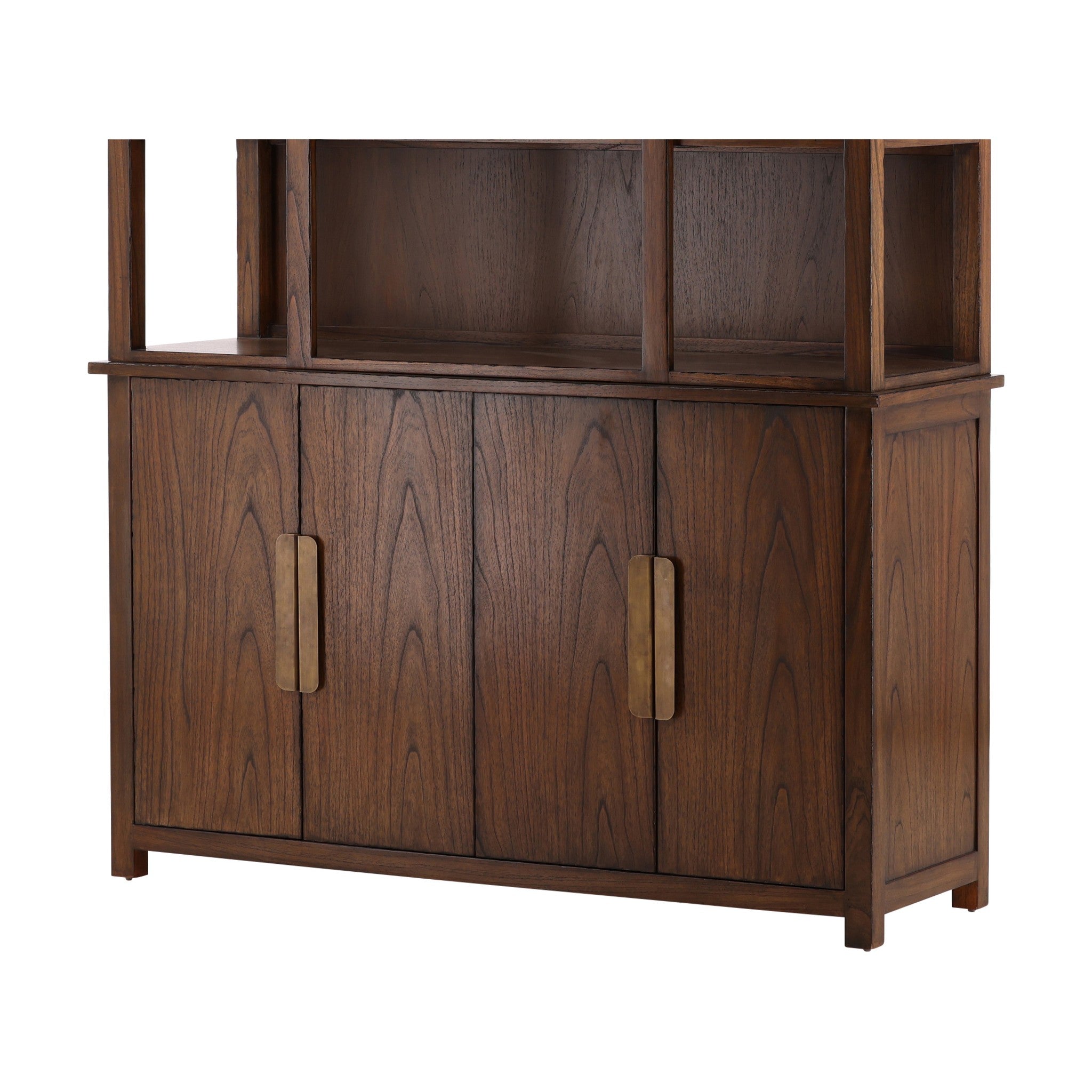 Ely Arched Mahogany Hutch Cabinet - Wisteria