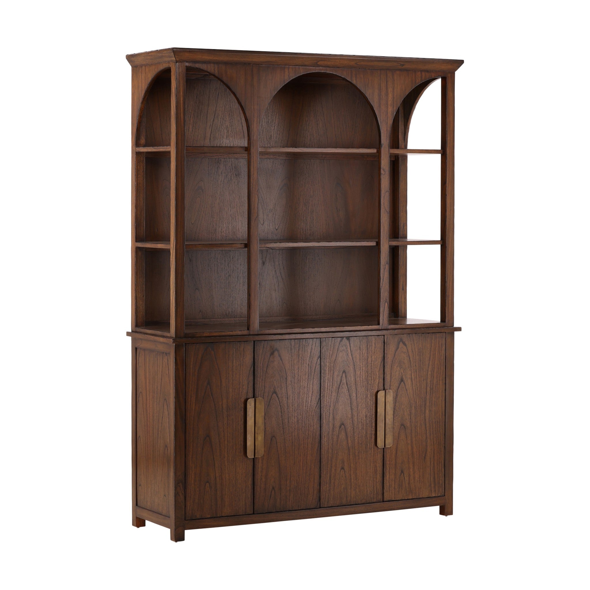 Ely Arched Mahogany Hutch Cabinet - Wisteria