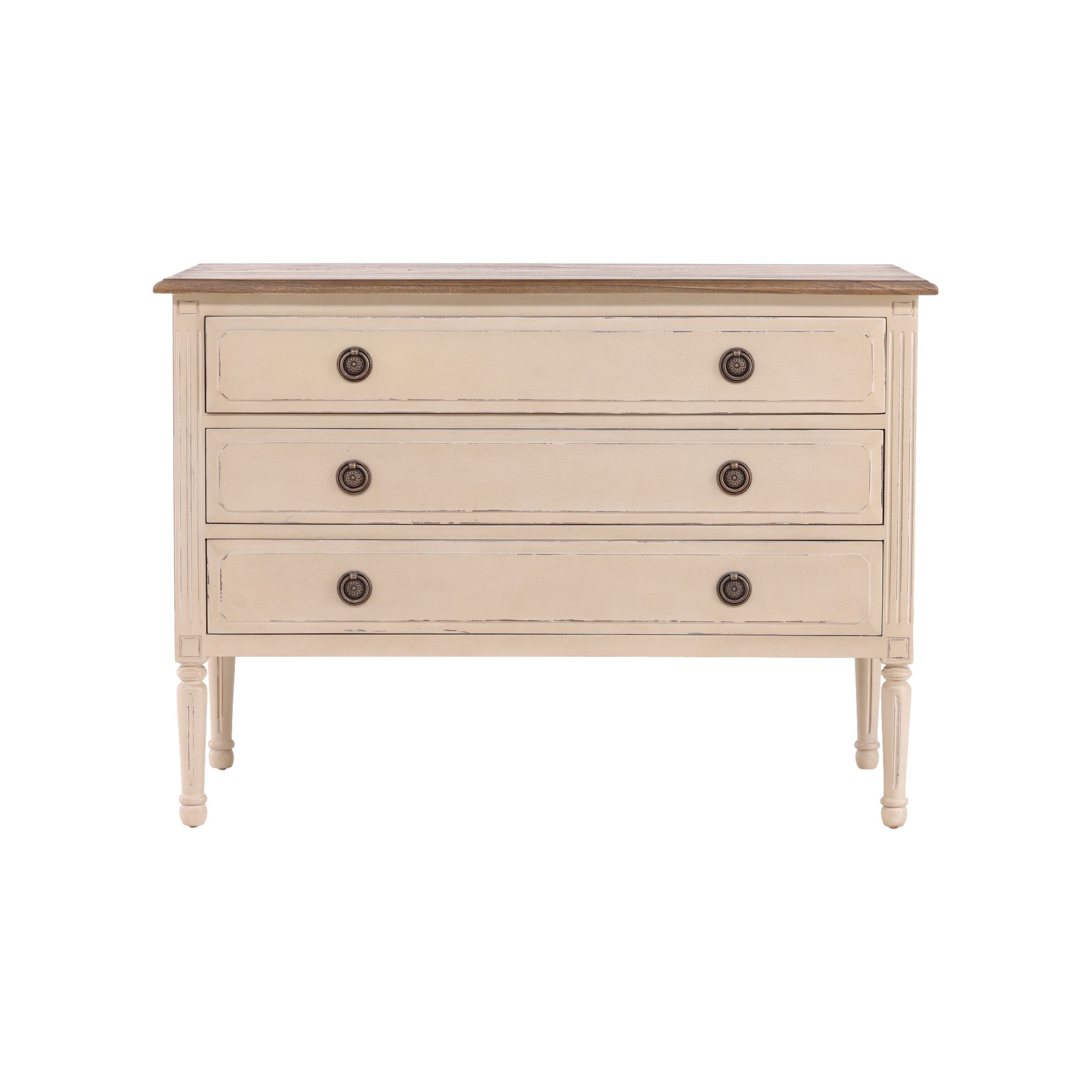 Uzes Painted Wood Chest - Wisteria