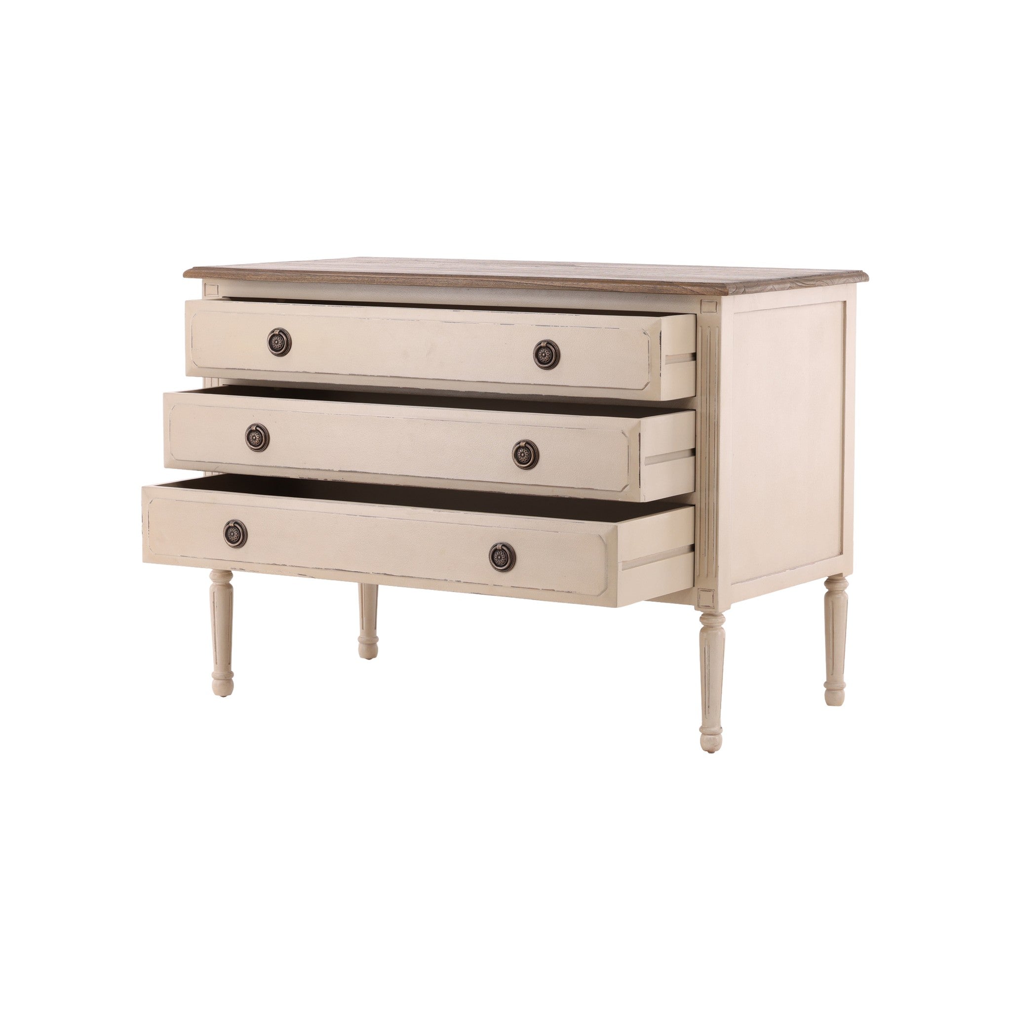Uzes Painted Wood Chest - Wisteria