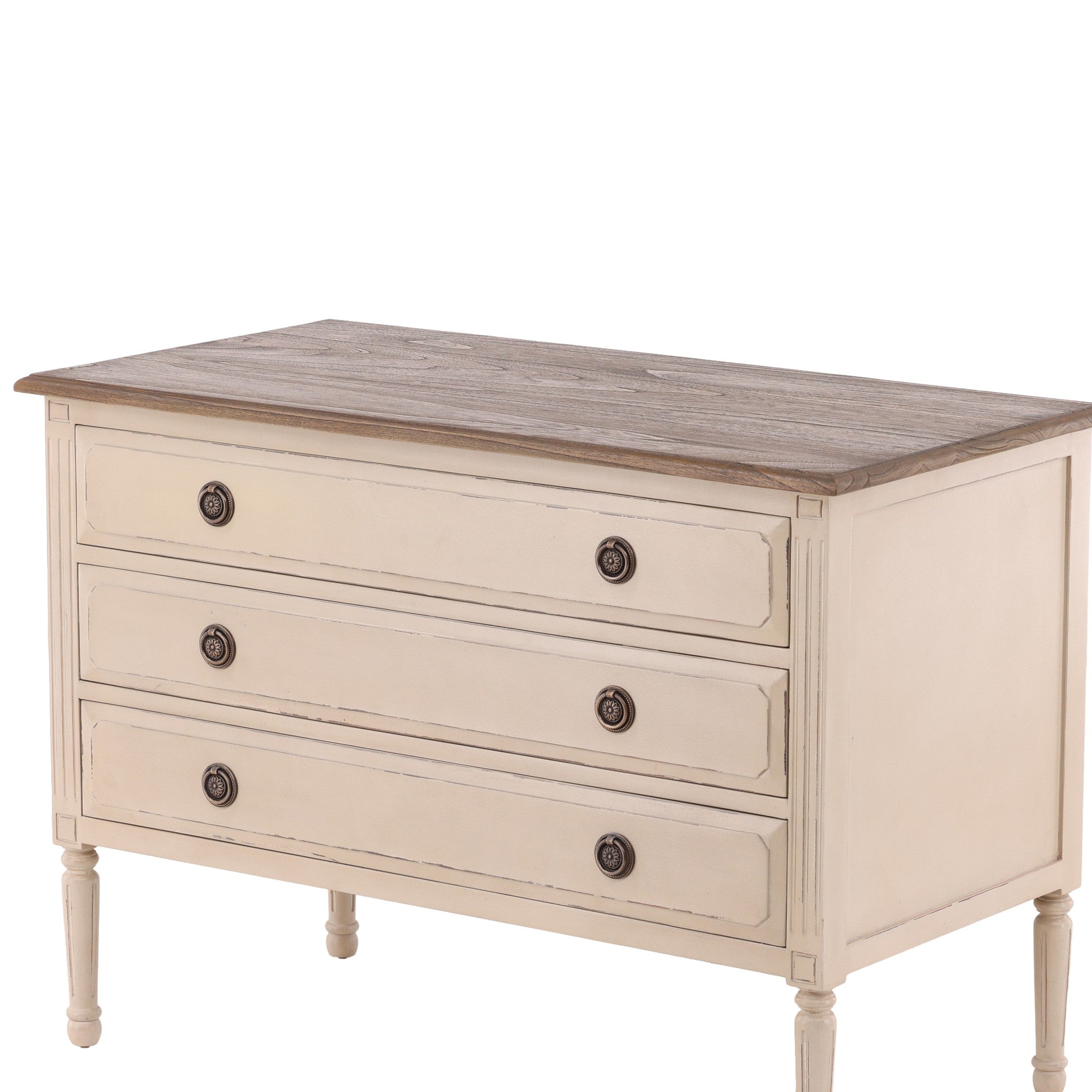 Uzes Painted Wood Chest - Wisteria