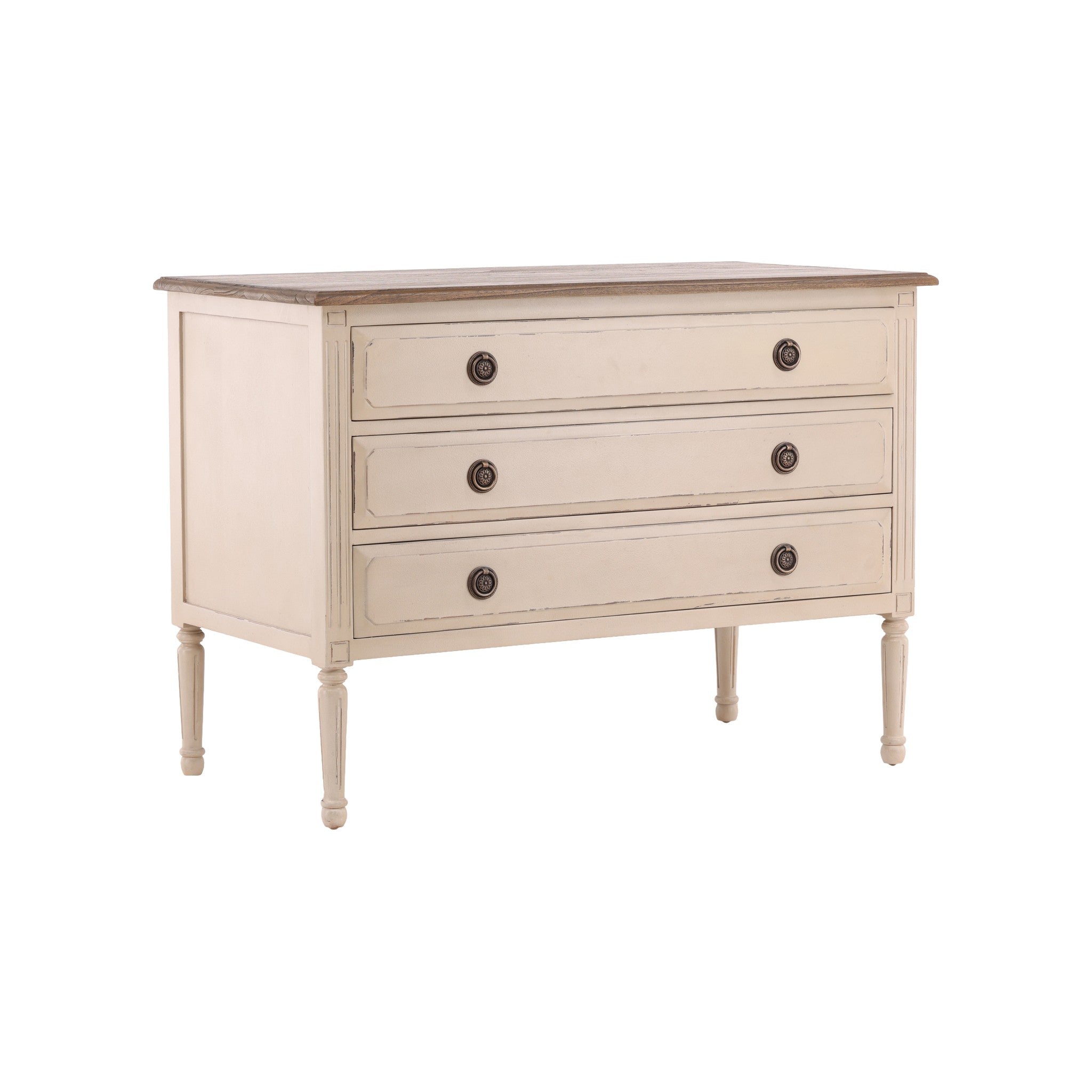 Uzes Painted Wood Chest - Wisteria