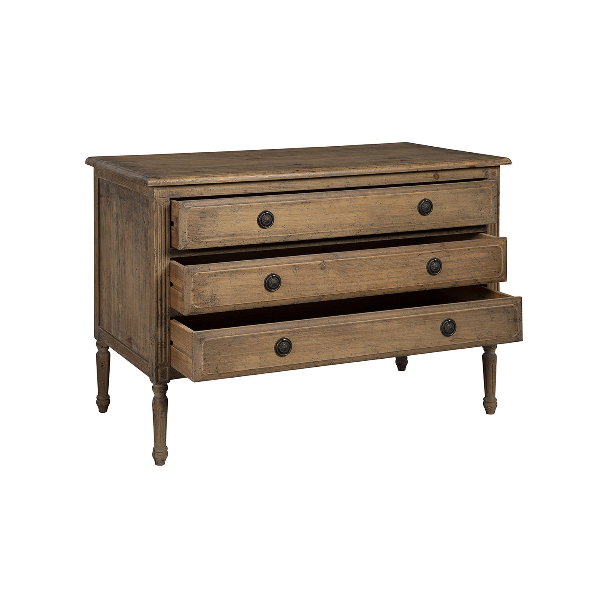 Uzes Painted Wood Chest - Wisteria