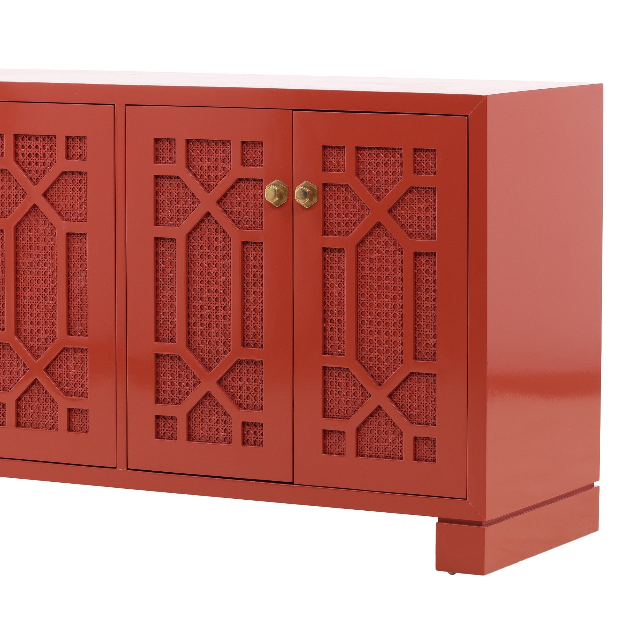 Datong Fretwork Cane Sideboard - Wisteria