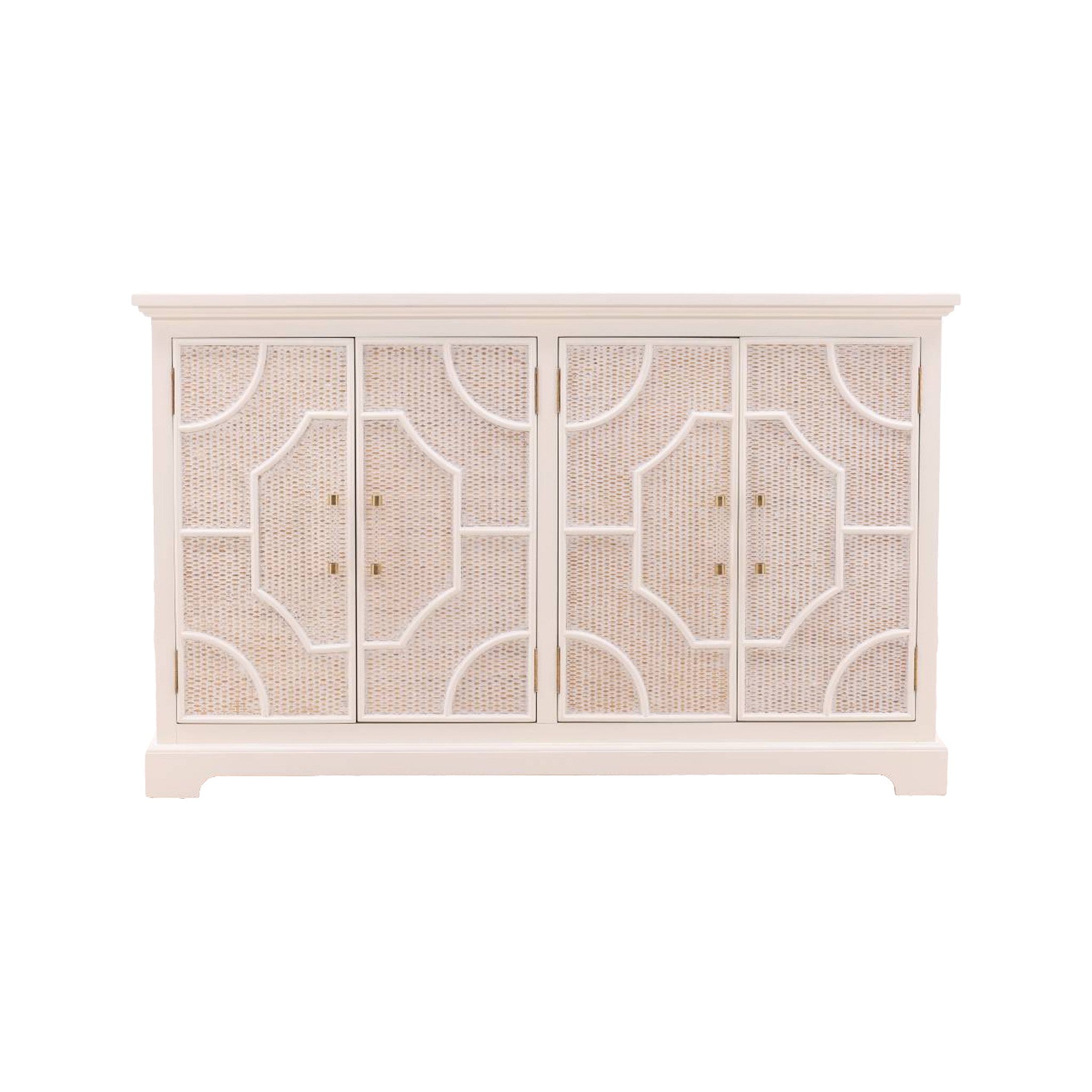 Bimini Cane Panel Wood Sideboard - Wisteria