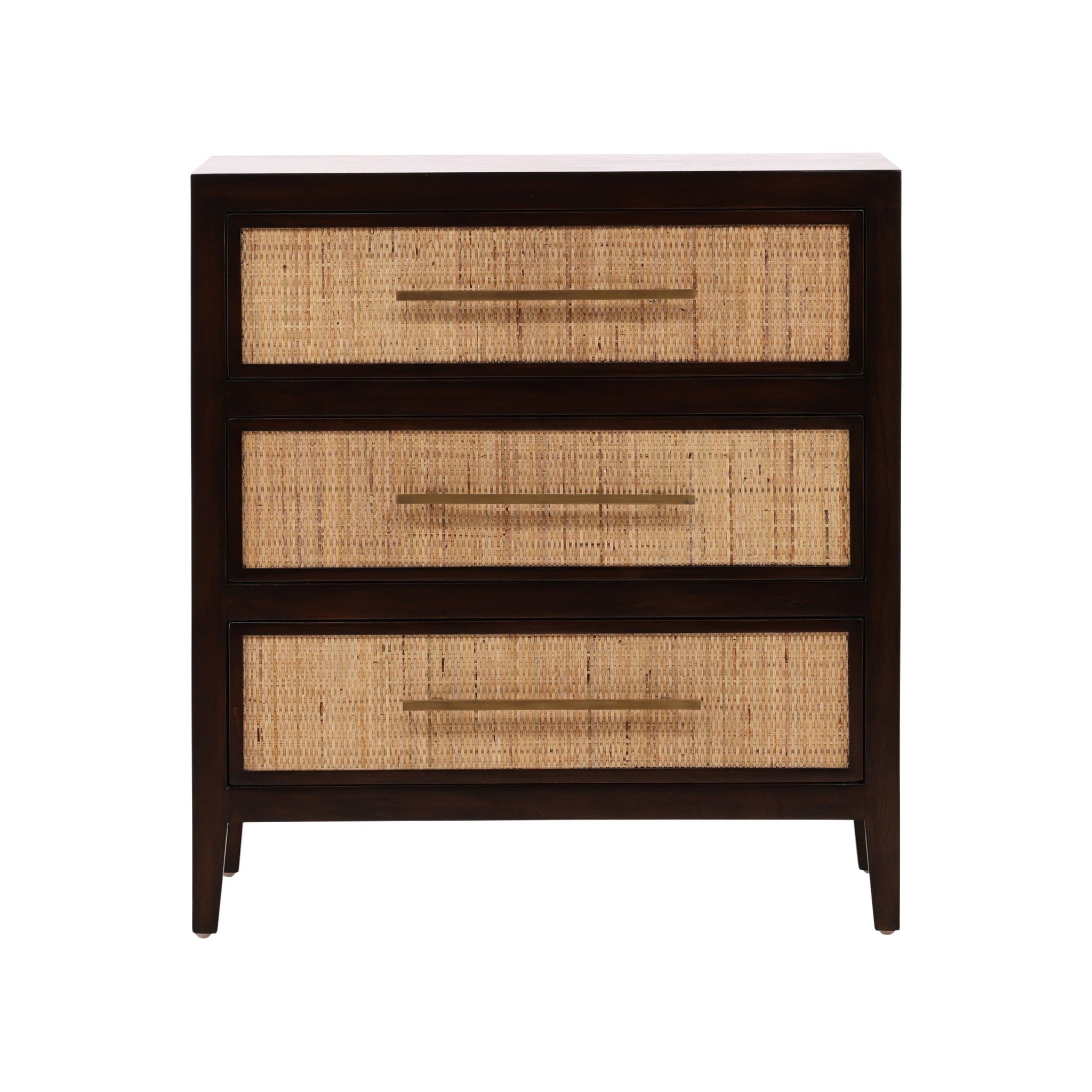 Sanur Woven Rattan Three Drawer Chest - Wisteria