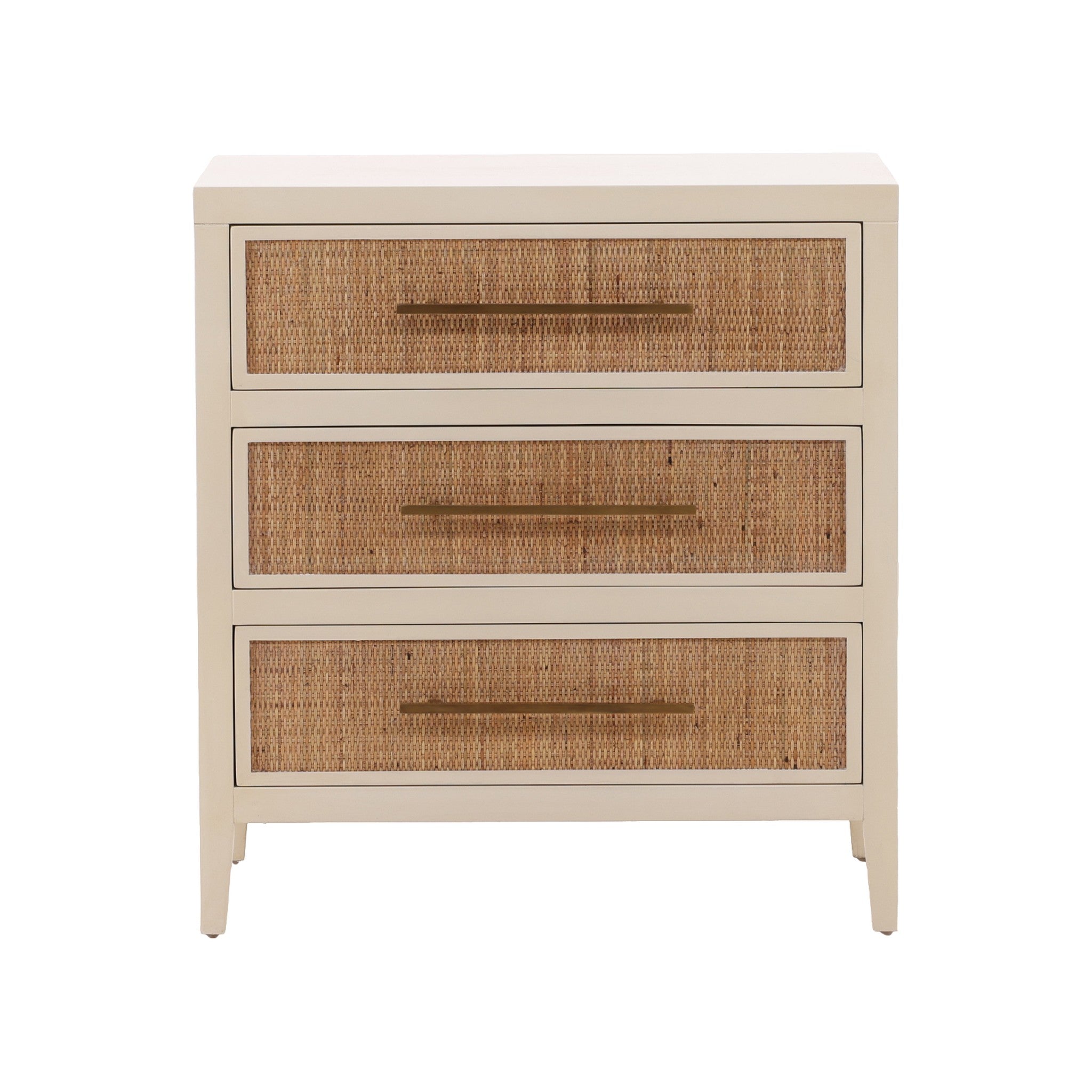 Sanur Woven Rattan Three Drawer Chest - Wisteria