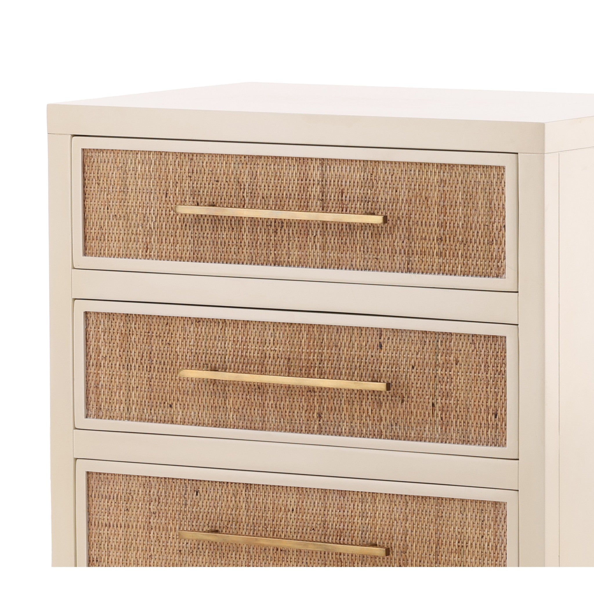 Sanur Woven Rattan Three Drawer Chest - Wisteria