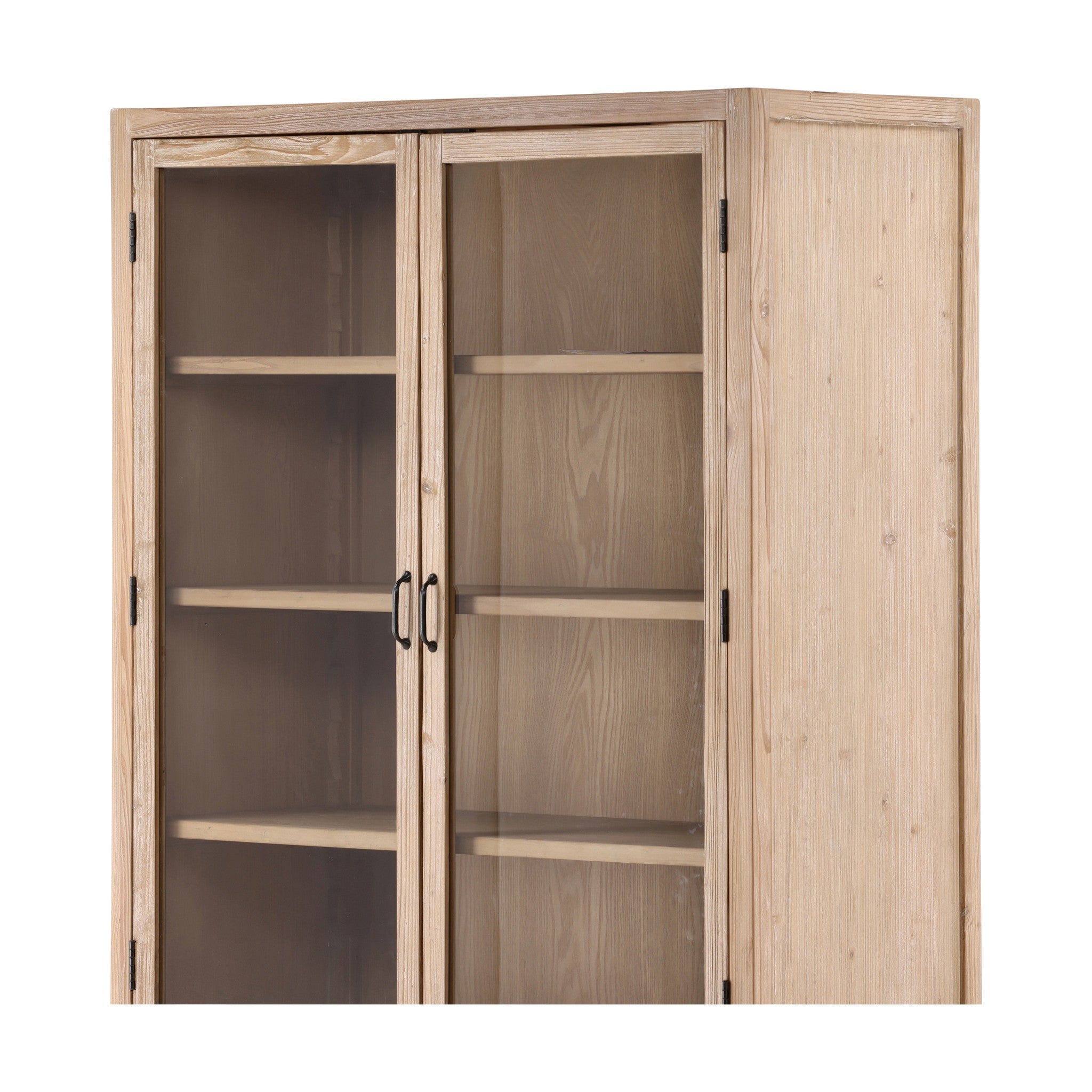 Troy Recycled Pine and Glass Display Cabinet - Wisteria