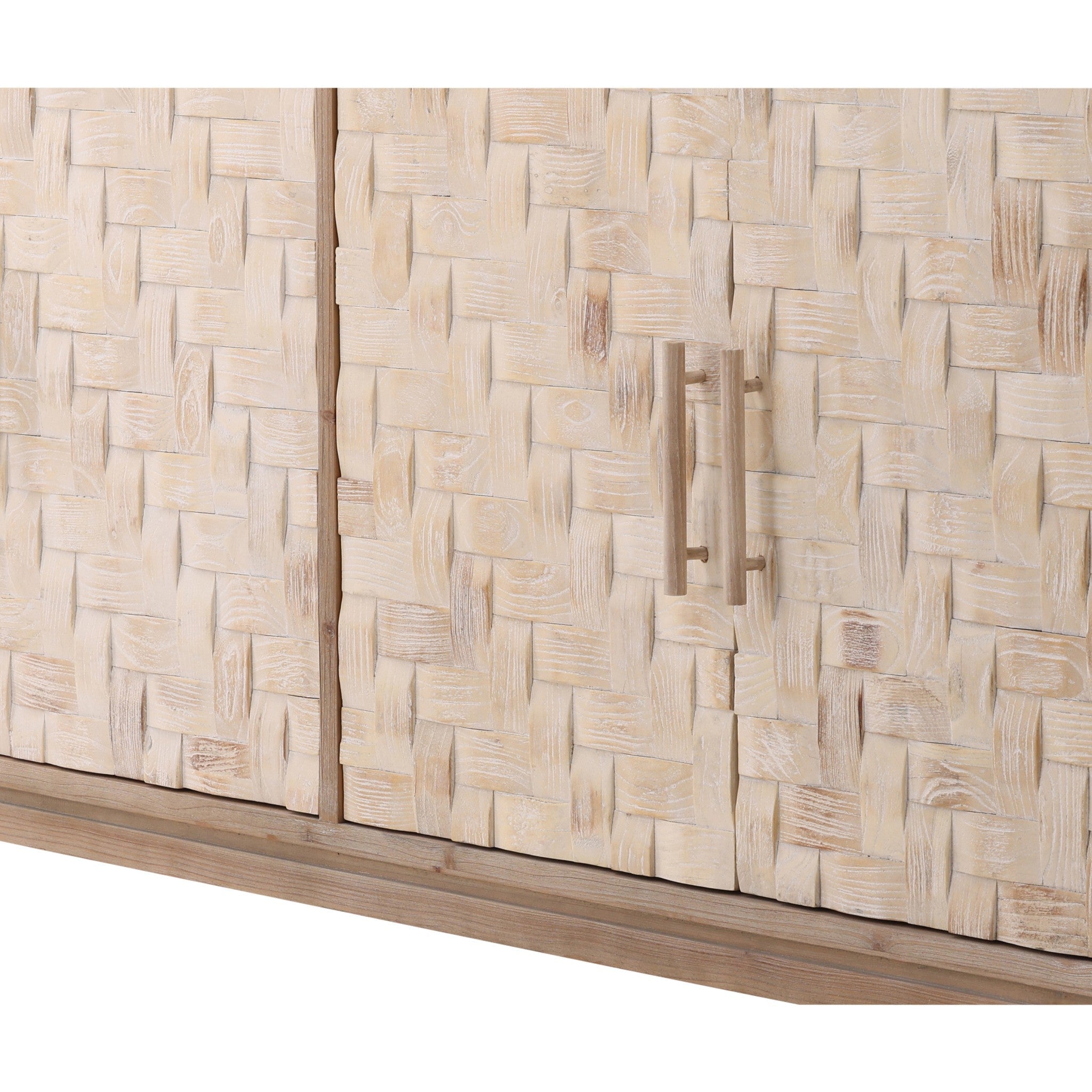 Taos Woven Elm Sideboard - Wisteria