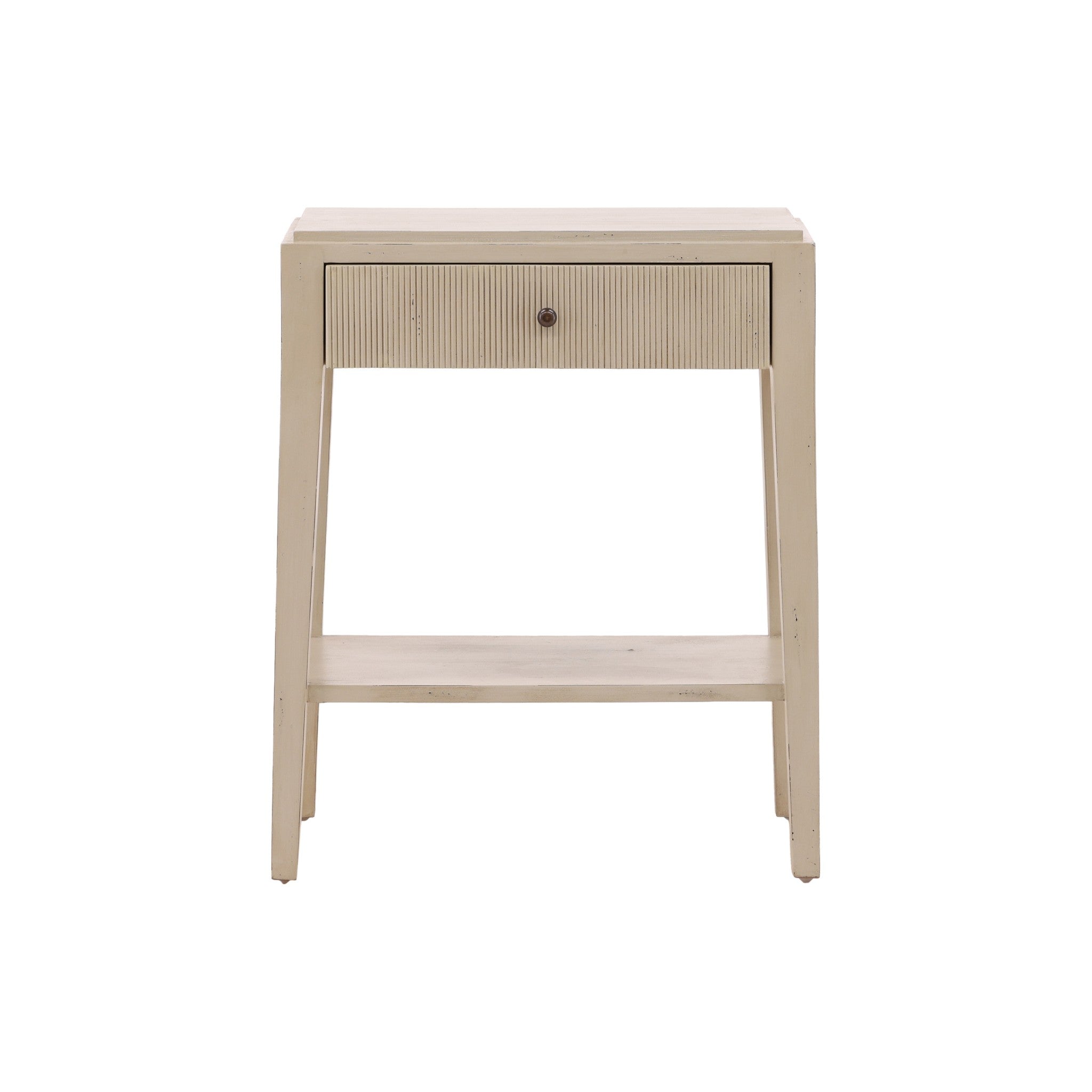 Tulle Fluted End Table