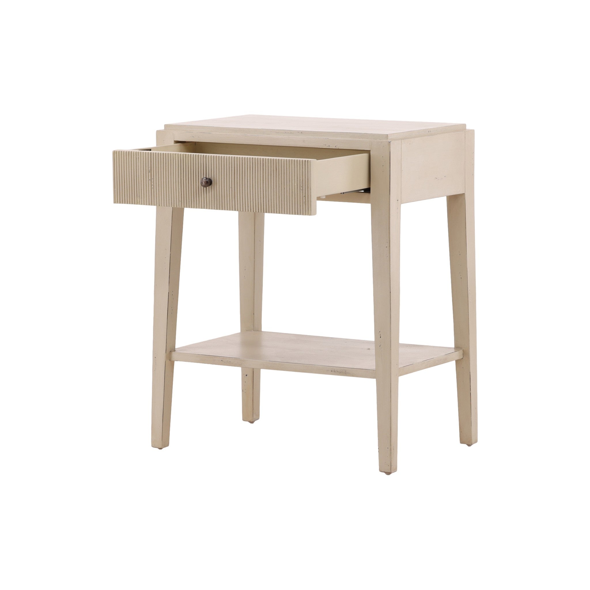 Tulle Fluted End Table